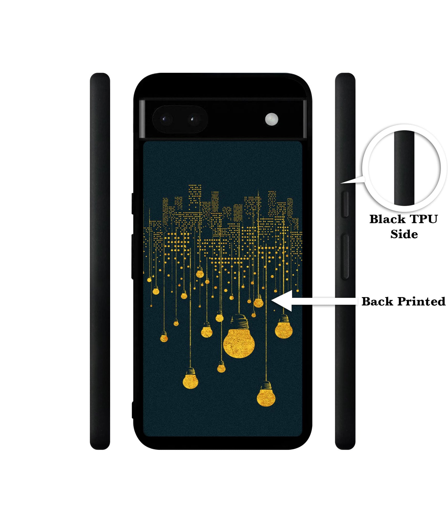 City Light Pattern Designer 2D Printed Back Case Cover for Google Pixel 6a 5G