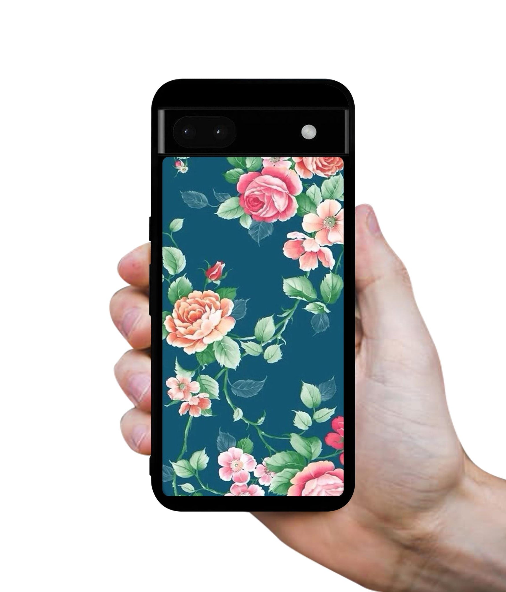 Vintage Floral Designer 2D Printed Back Case Cover for Google Pixel 6a 5G