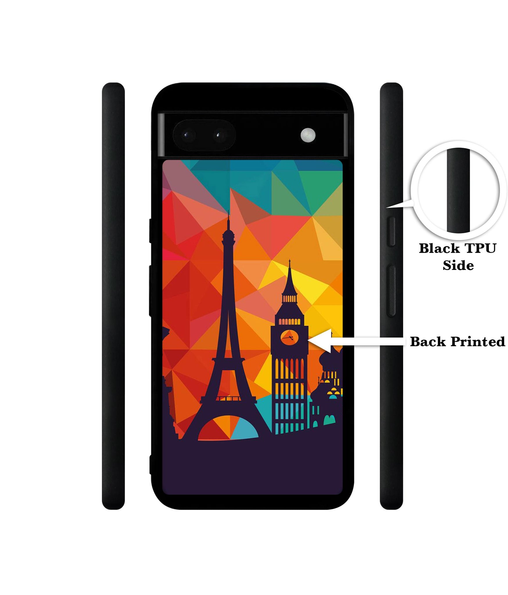 Colored Paris Designer 2D Printed Back Case Cover for Google Pixel 6a 5G