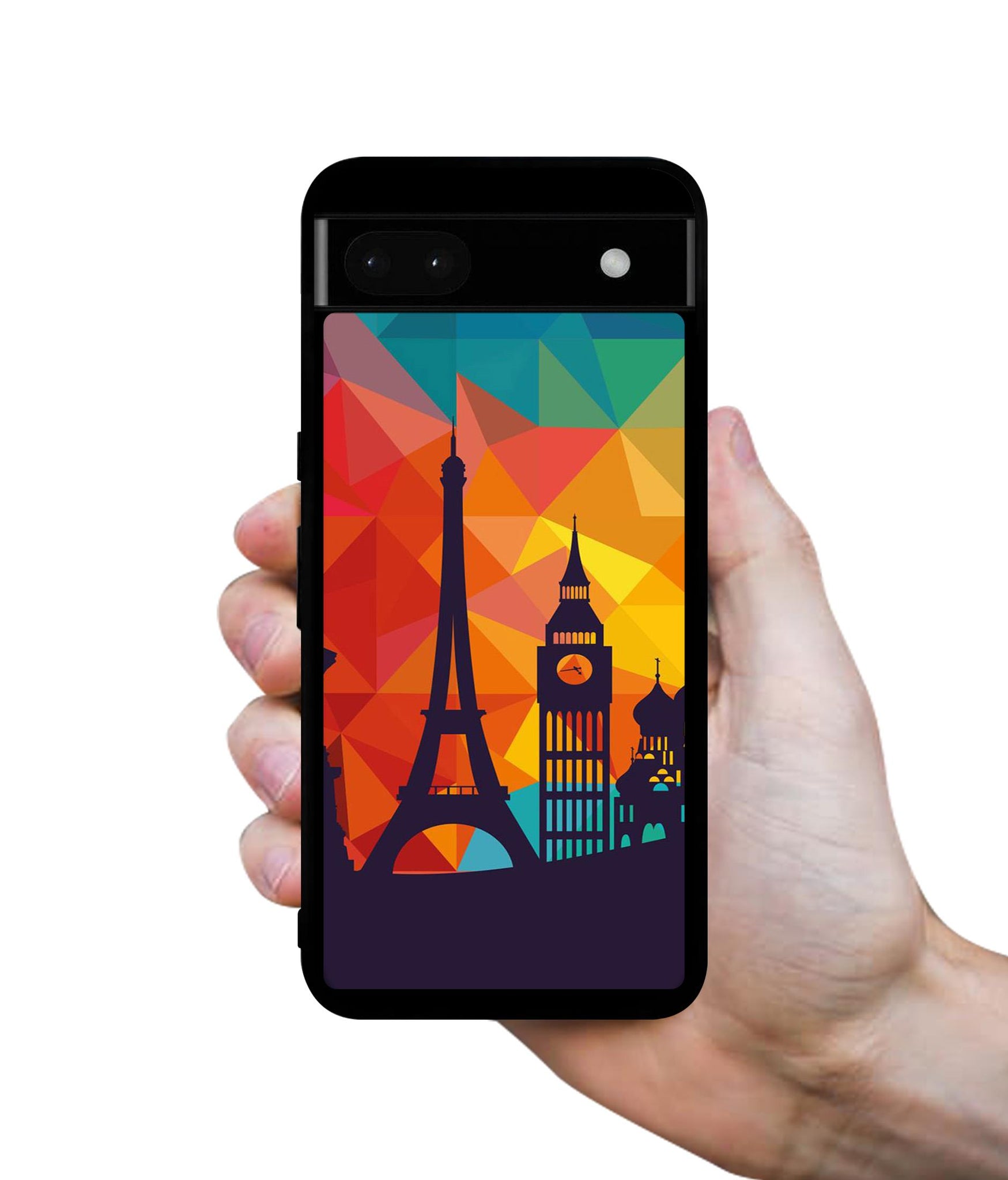 Colored Paris Designer 2D Printed Back Case Cover for Google Pixel 6a 5G
