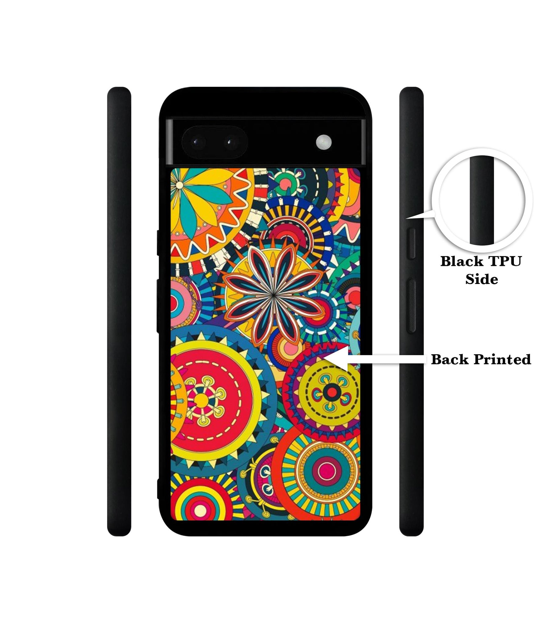Ring Pattern Print Designer 2D Printed Back Case Cover for Google Pixel 6a 5G
