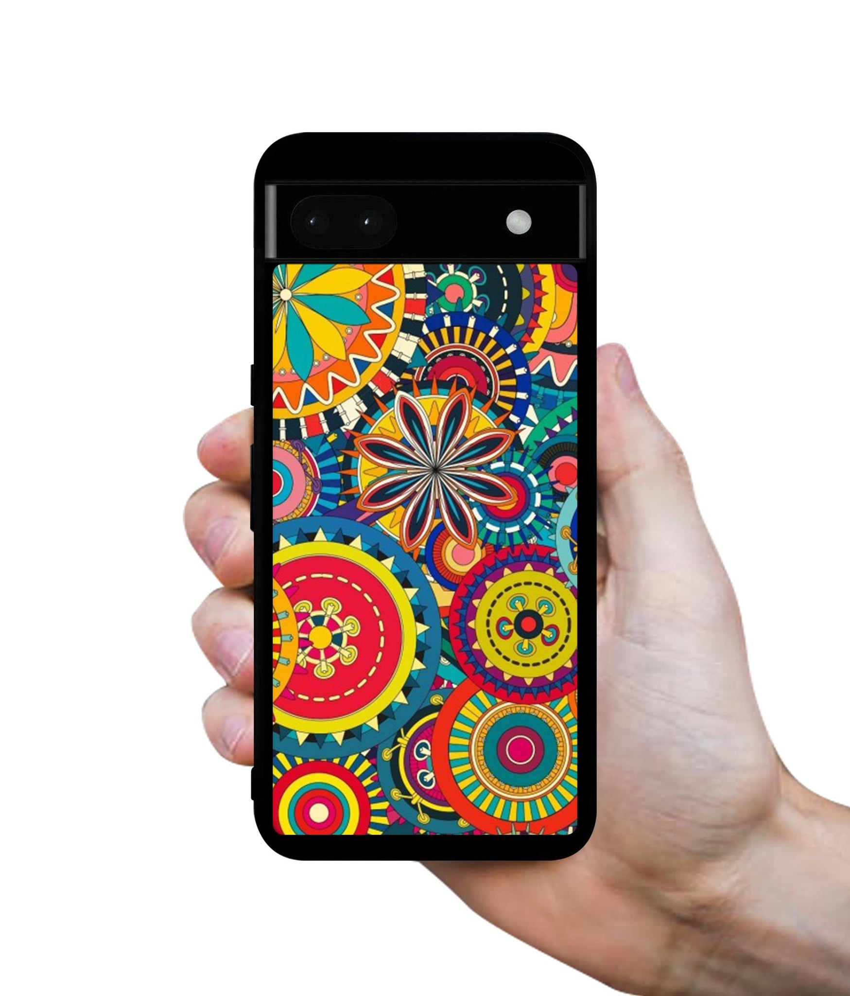 Ring Pattern Print Designer 2D Printed Back Case Cover for Google Pixel 6a 5G