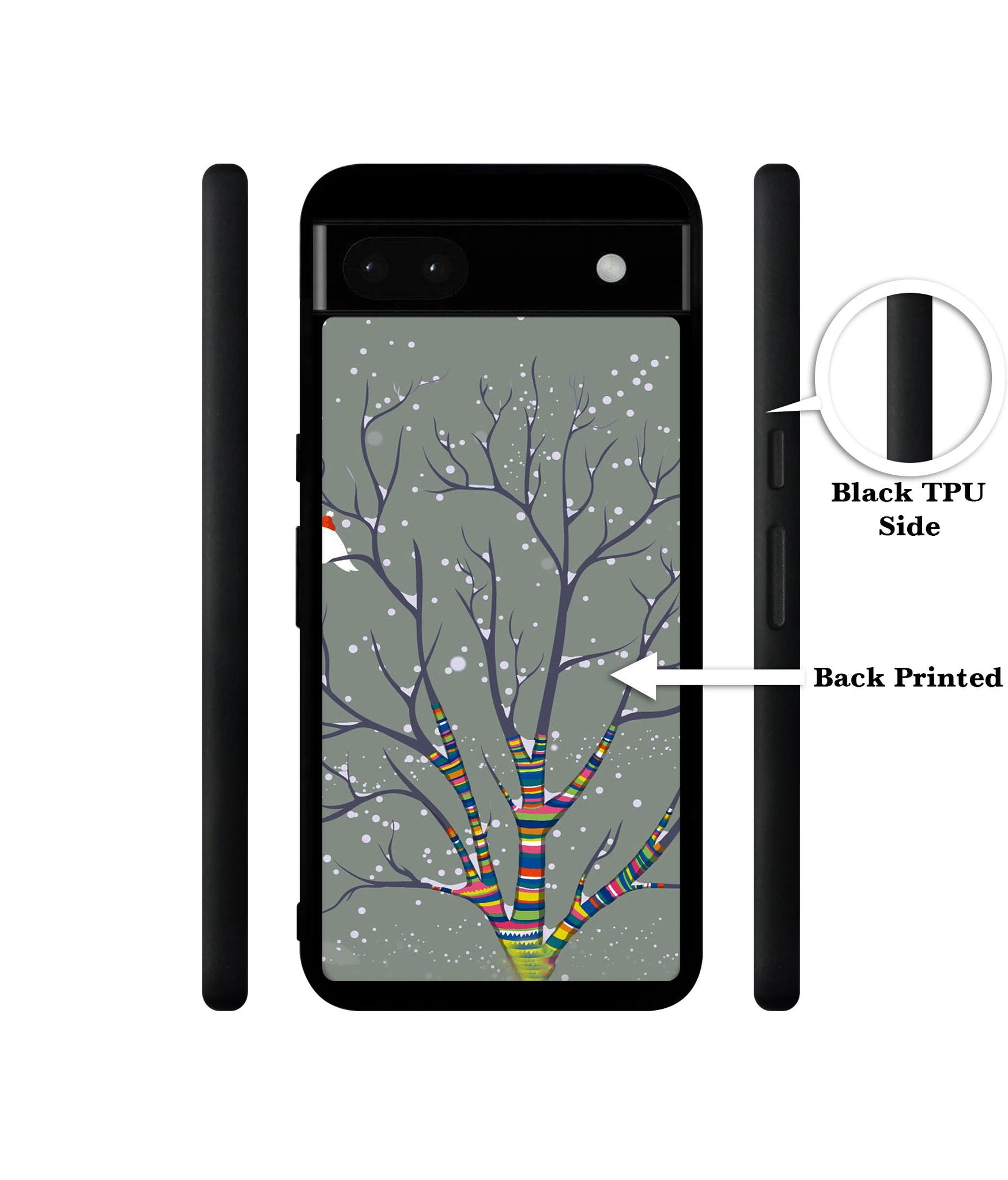 Winter Pattern Print Designer 2D Printed Back Case Cover for Google Pixel 6a 5G