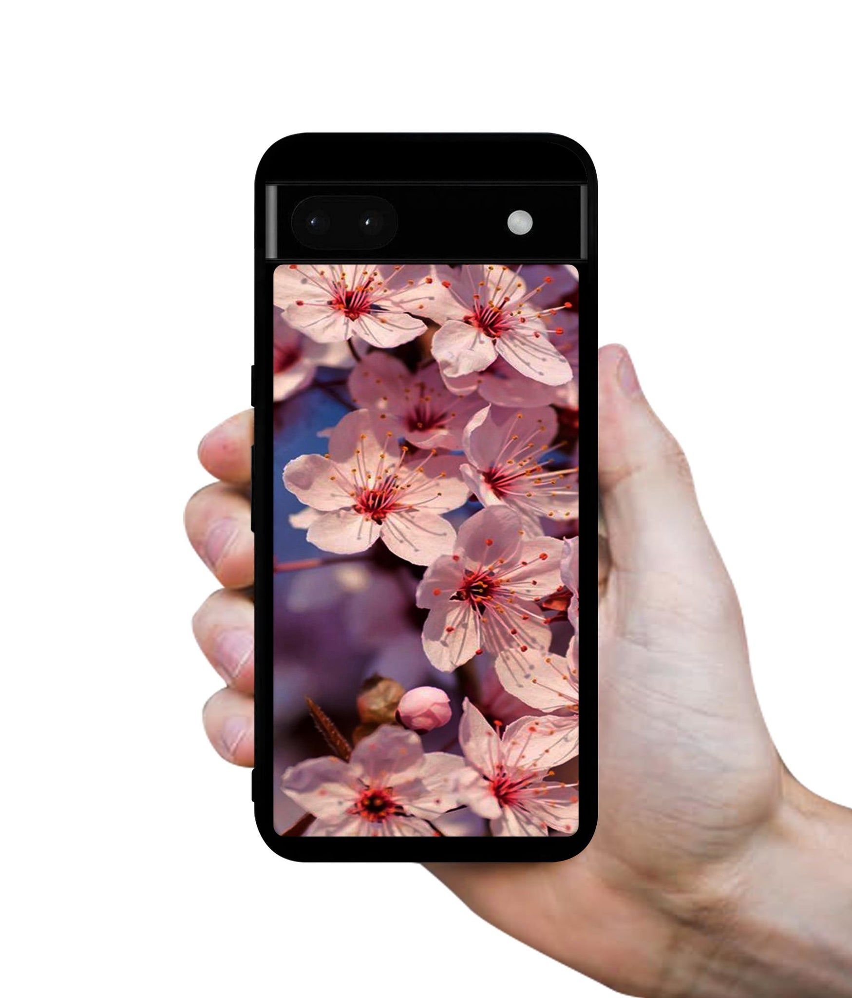 Pink Flowers Pattern Designer 2D Printed Back Case Cover for Google Pixel 6a 5G