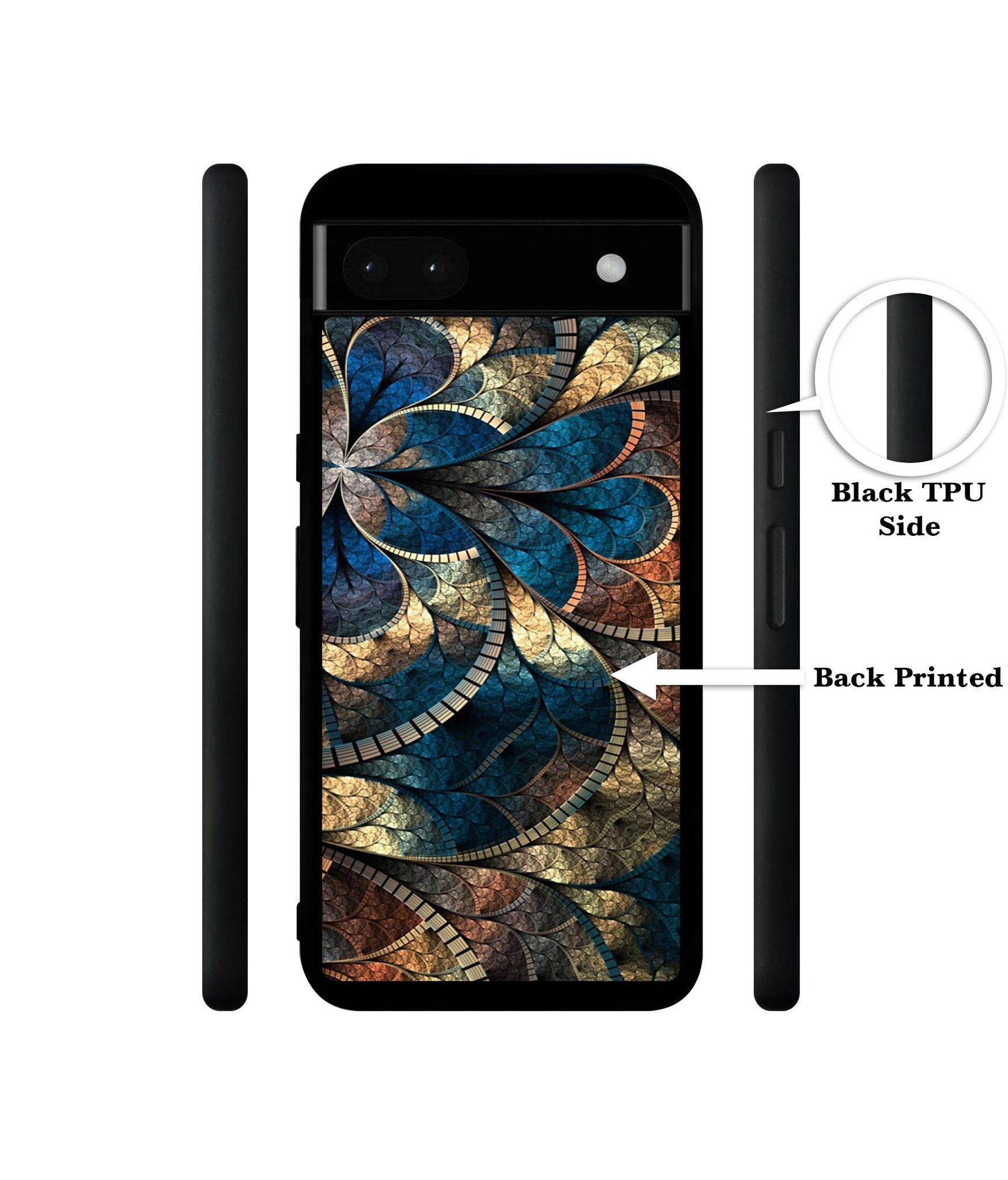Fractional Pattern Designer 2D Printed Back Case Cover for Google Pixel 6a 5G