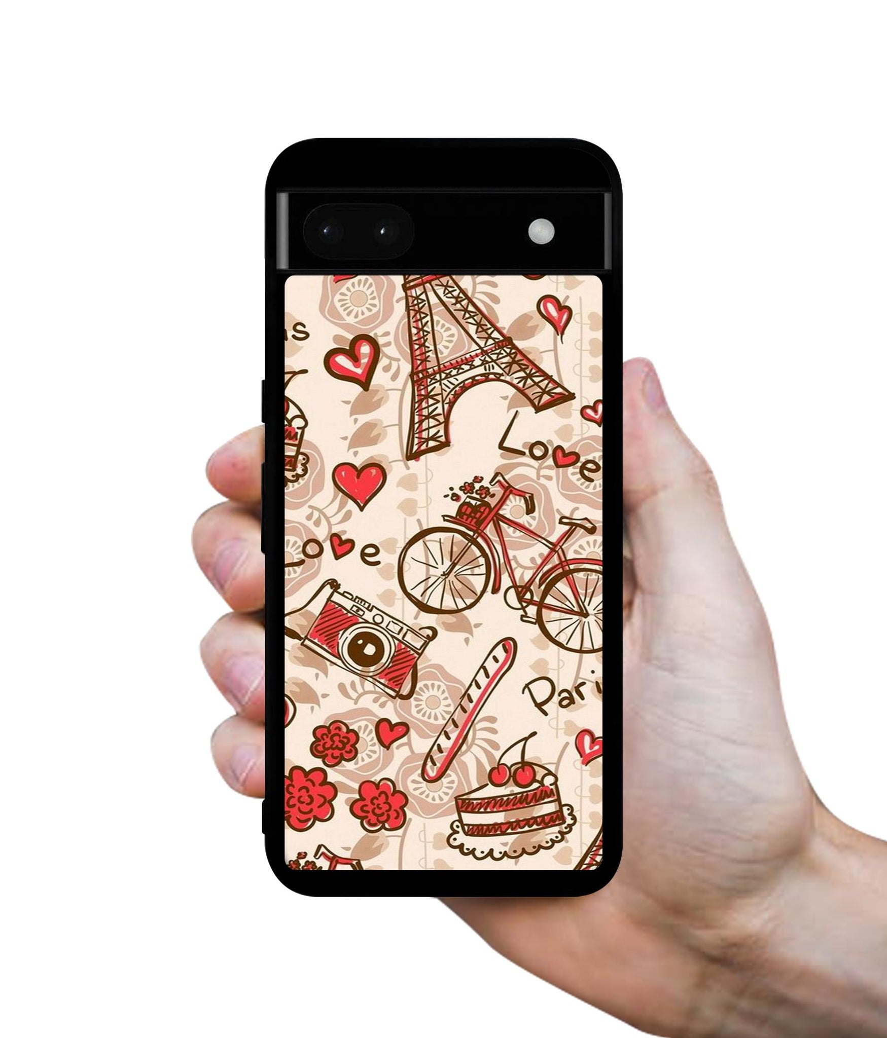 Vintage Paris Designer 2D Printed Back Case Cover for Google Pixel 6a 5G