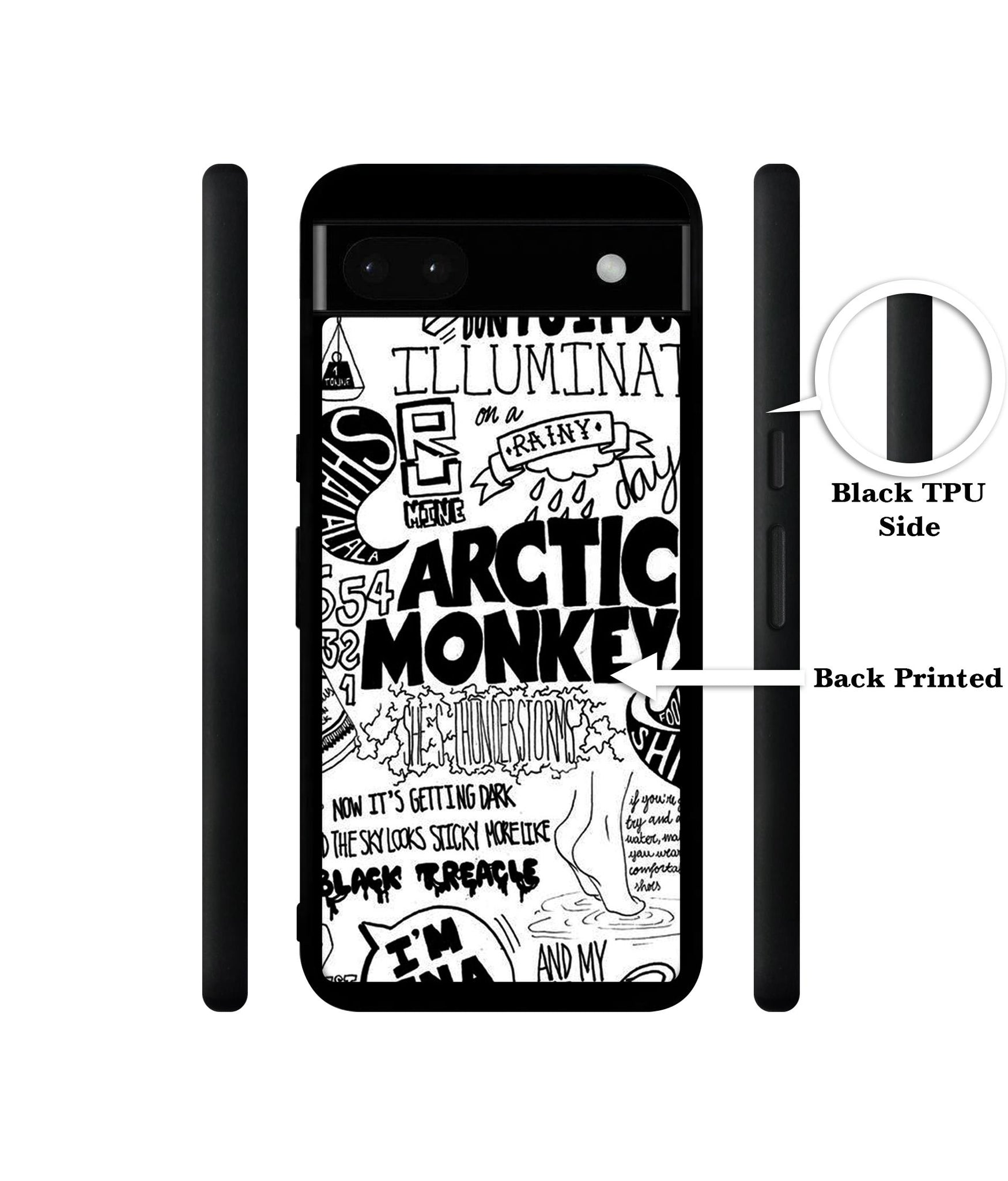 Arctic Monkeys Pattern Designer 2D Printed Back Case Cover for Google Pixel 6a 5G