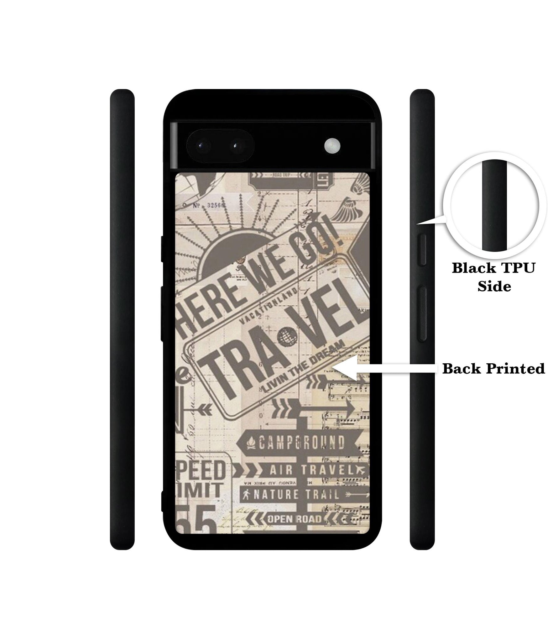 Travel Designer 2D Printed Back Case Cover for Google Pixel 6a 5G