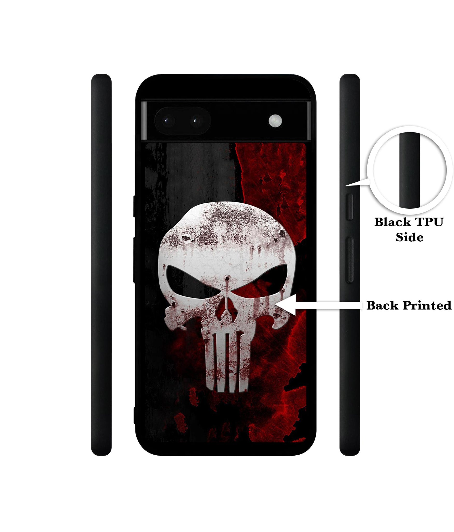Punisher Skull Designer 2D Printed Back Case Cover for Google Pixel 6a 5G