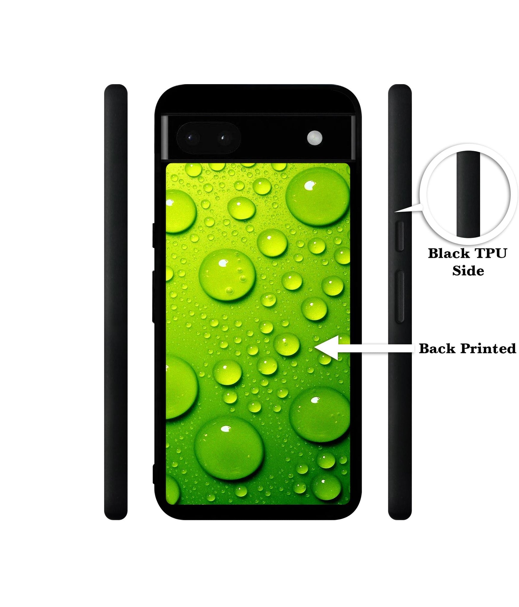 Green Bubbles Designer 2D Printed Back Case Cover for Google Pixel 6a 5G