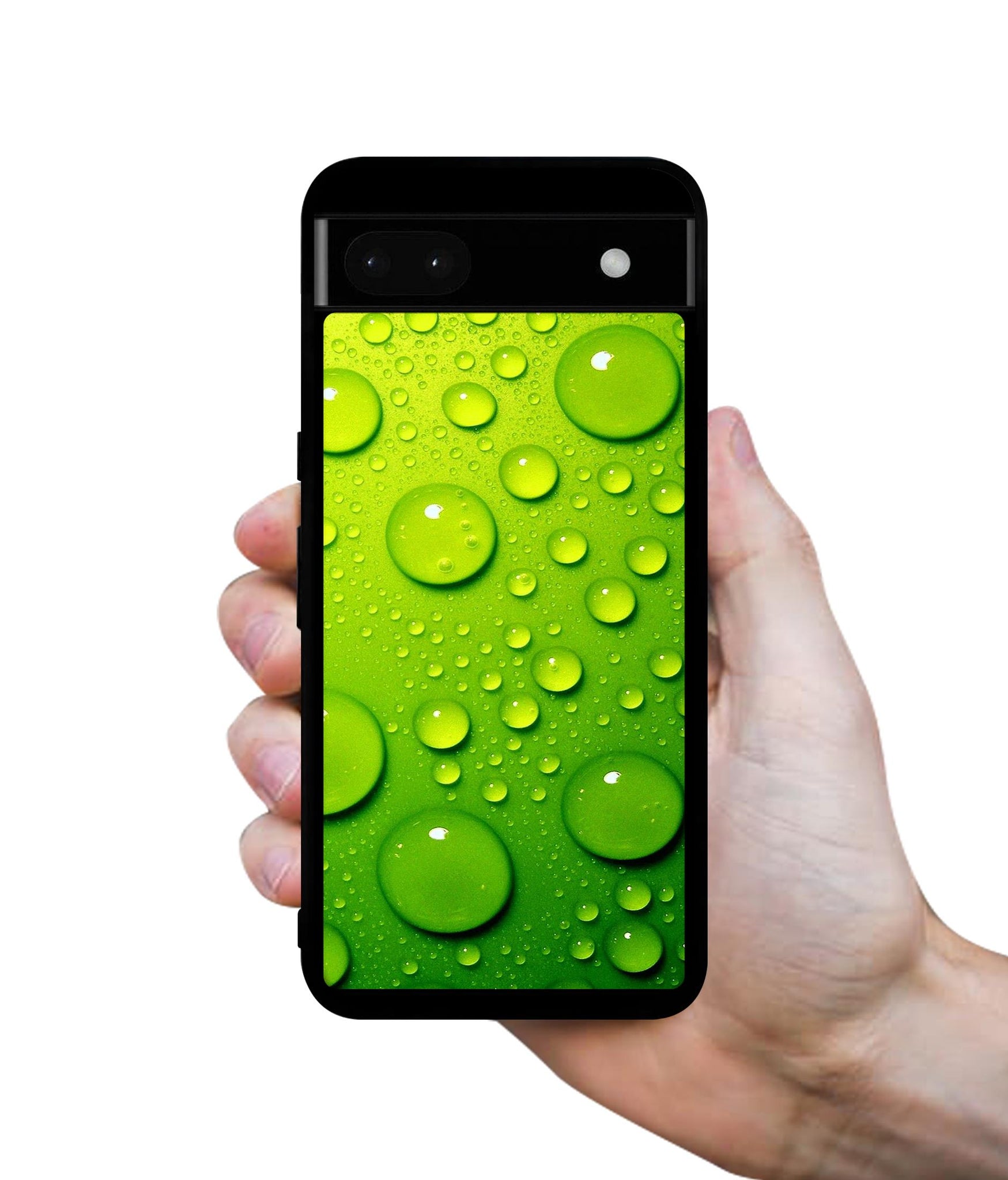 Green Bubbles Designer 2D Printed Back Case Cover for Google Pixel 6a 5G