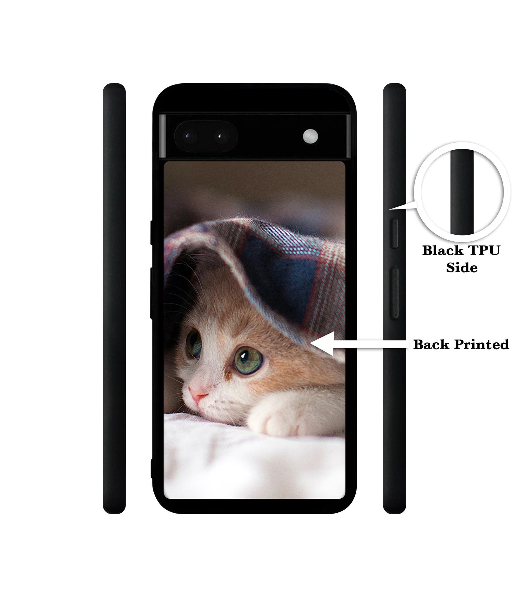 Sleepy Kitten Designer 2D Printed Back Case Cover for Google Pixel 6a 5G