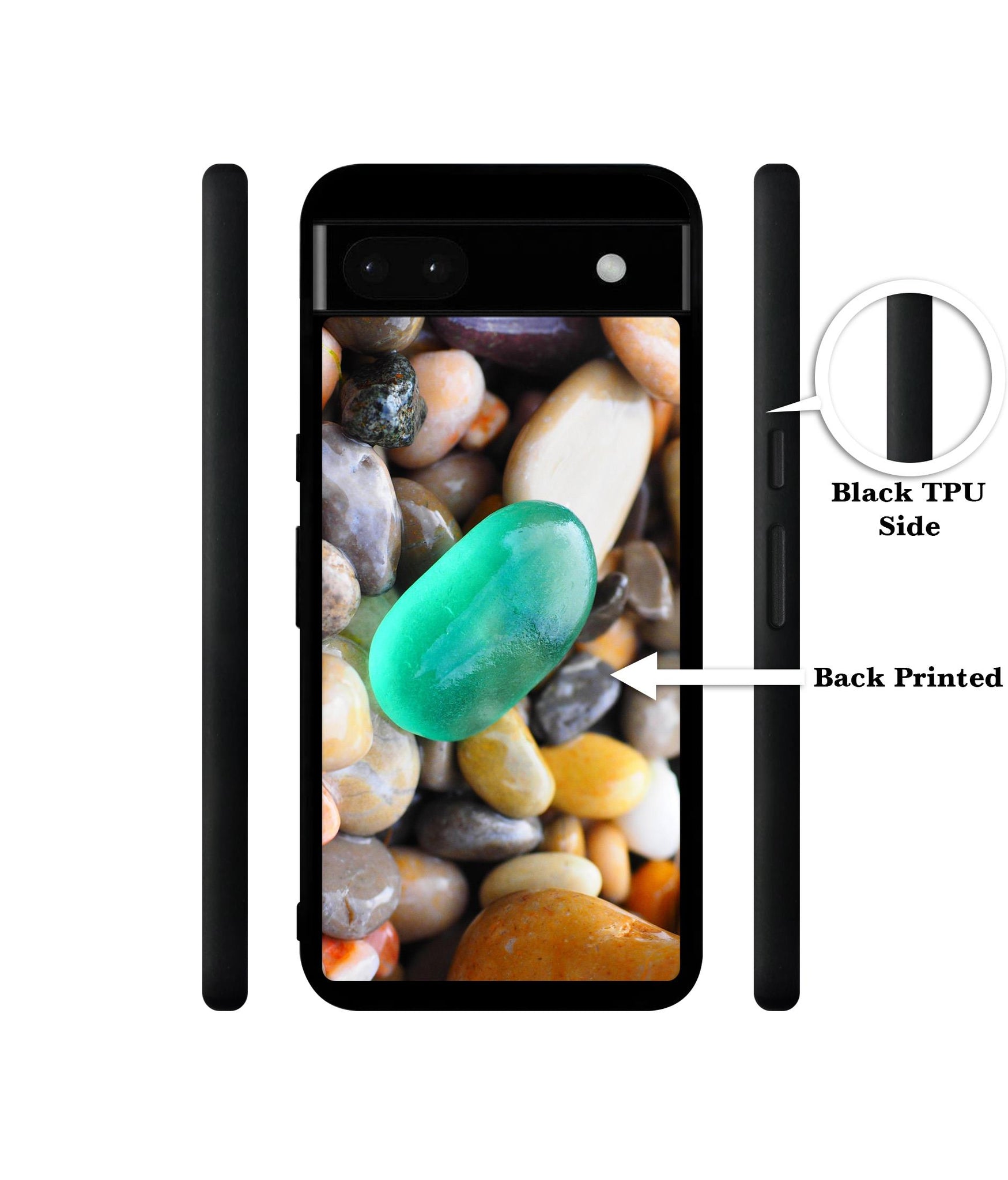 Sea Stones Designer 2D Printed Back Case Cover for Google Pixel 6a 5G