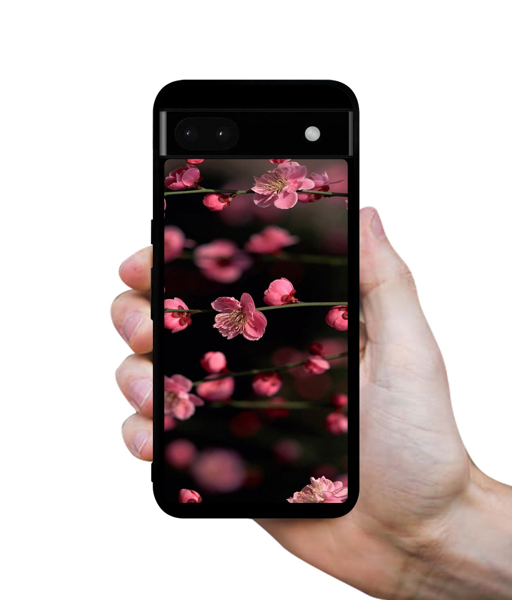 Pink Flowers Designer 2D Printed Back Case Cover for Google Pixel 6a 5G