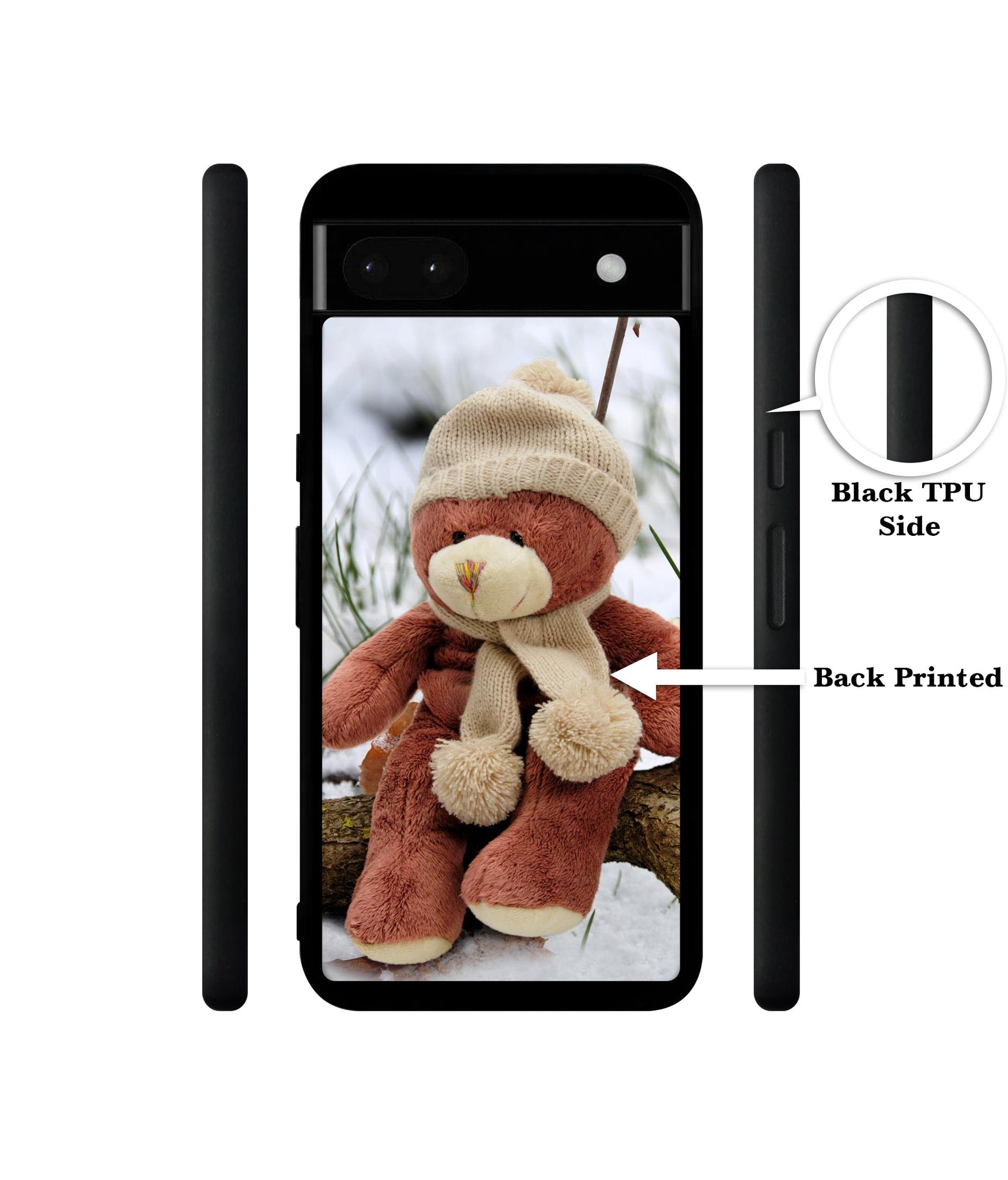 Woolen Bear Designer 2D Printed Back Case Cover for Google Pixel 6a 5G