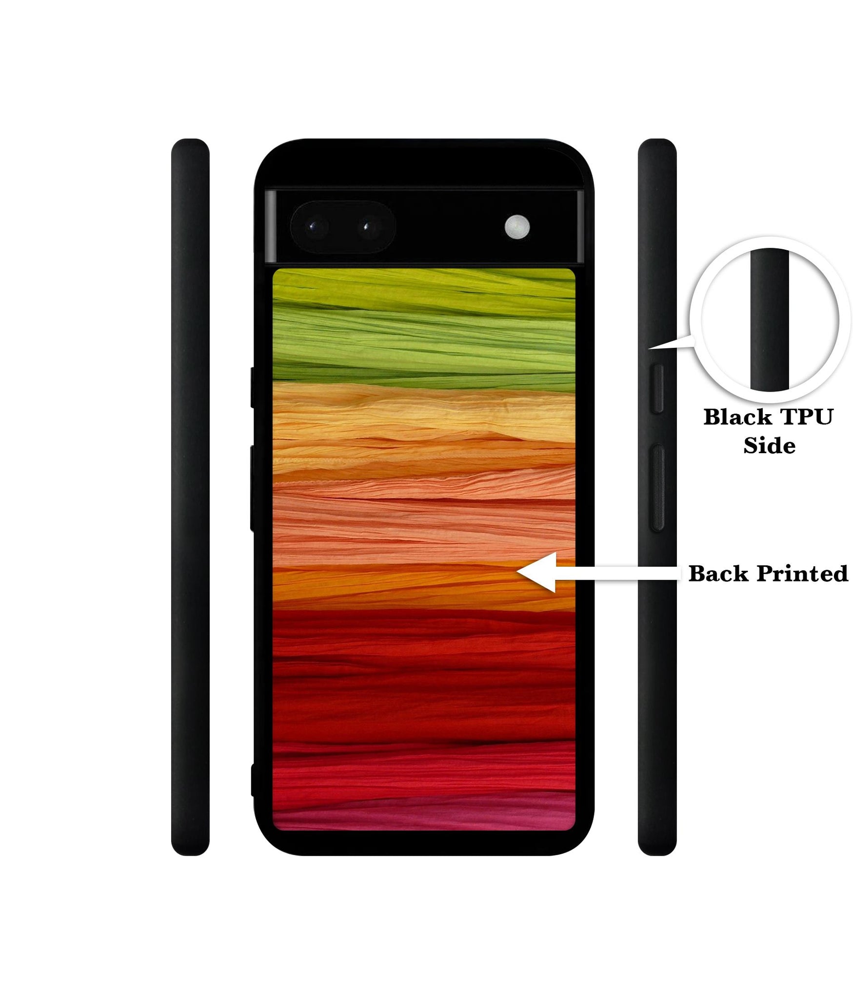 Colorful Thread Designer 2D Printed Back Case Cover for Google Pixel 6a 5G