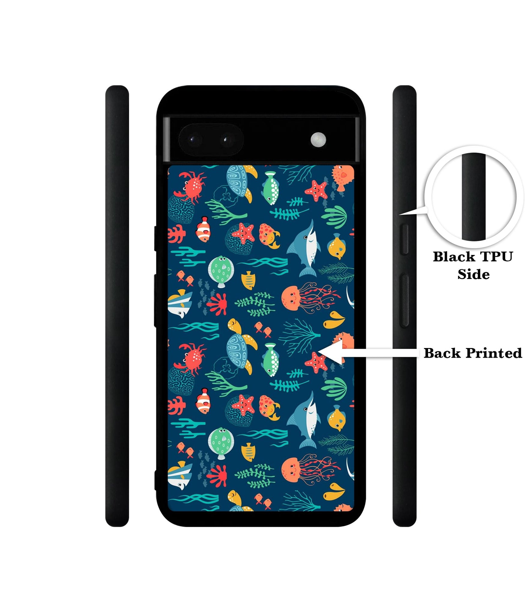 Aquarium Texture Designer 2D Printed Back Case Cover for Google Pixel 6a 5G