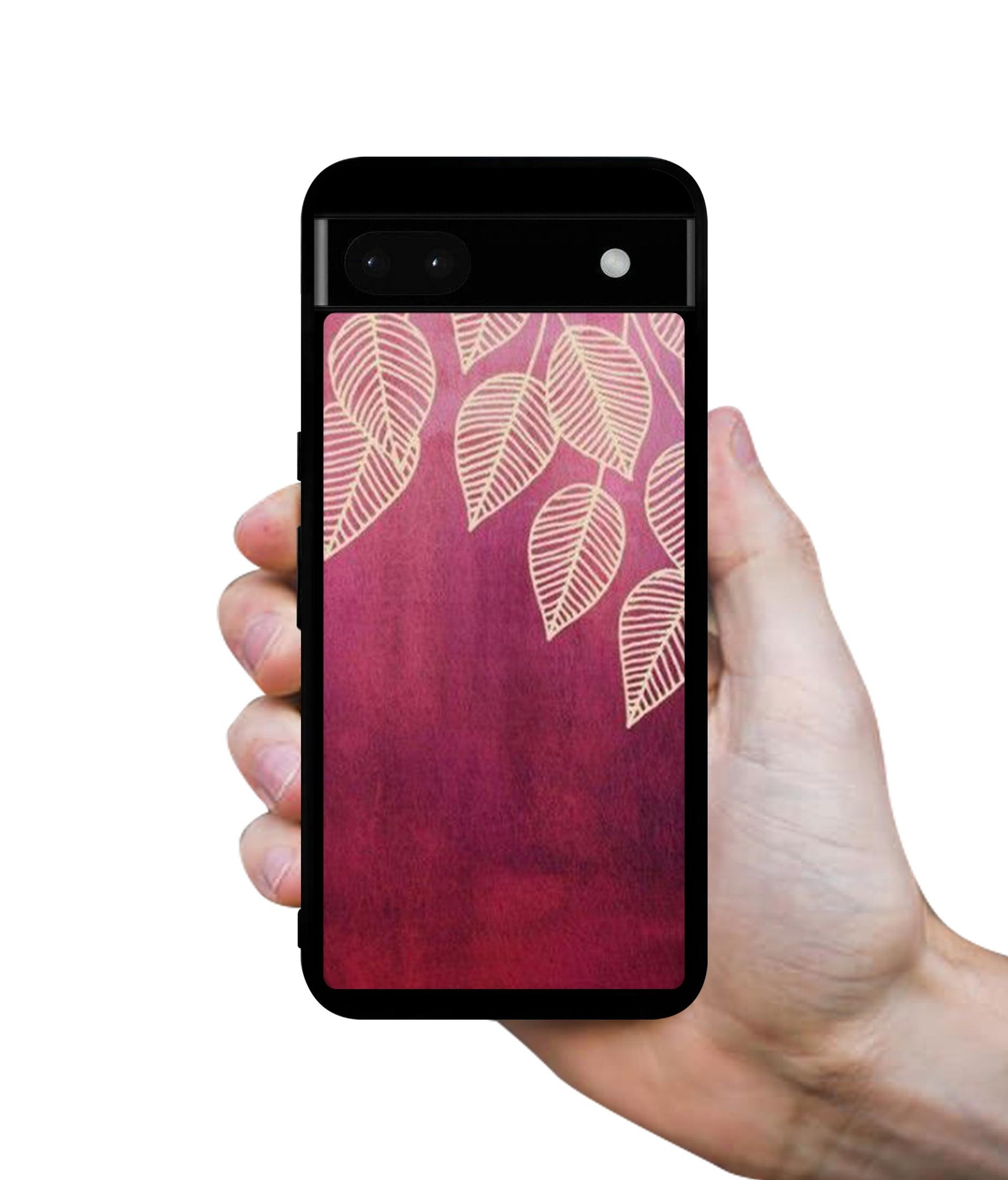Leaf Pattern Designer 2D Printed Back Case Cover for Google Pixel 6a 5G