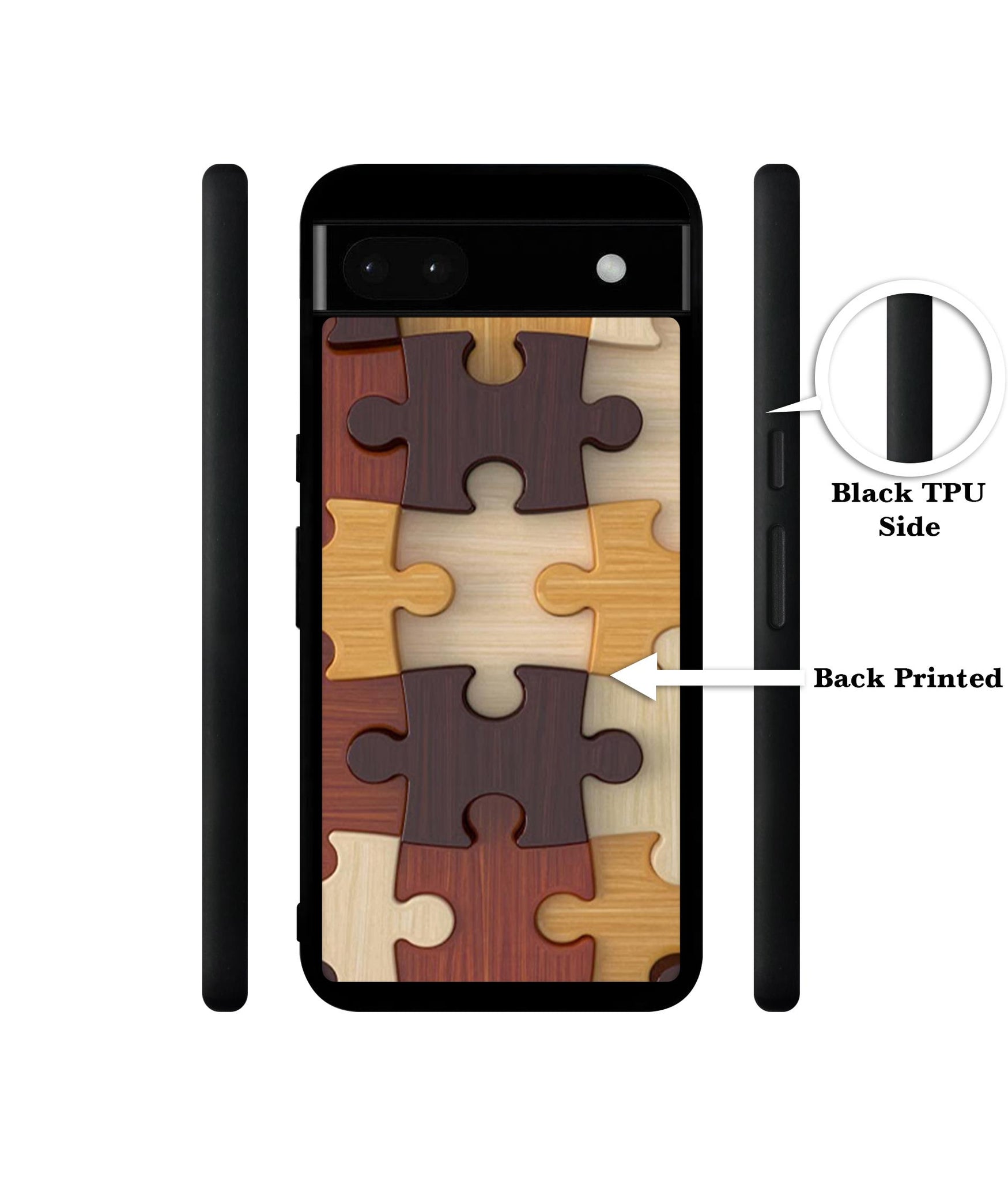 Puzzle Pattern Designer 2D Printed Back Case Cover for Google Pixel 6a 5G