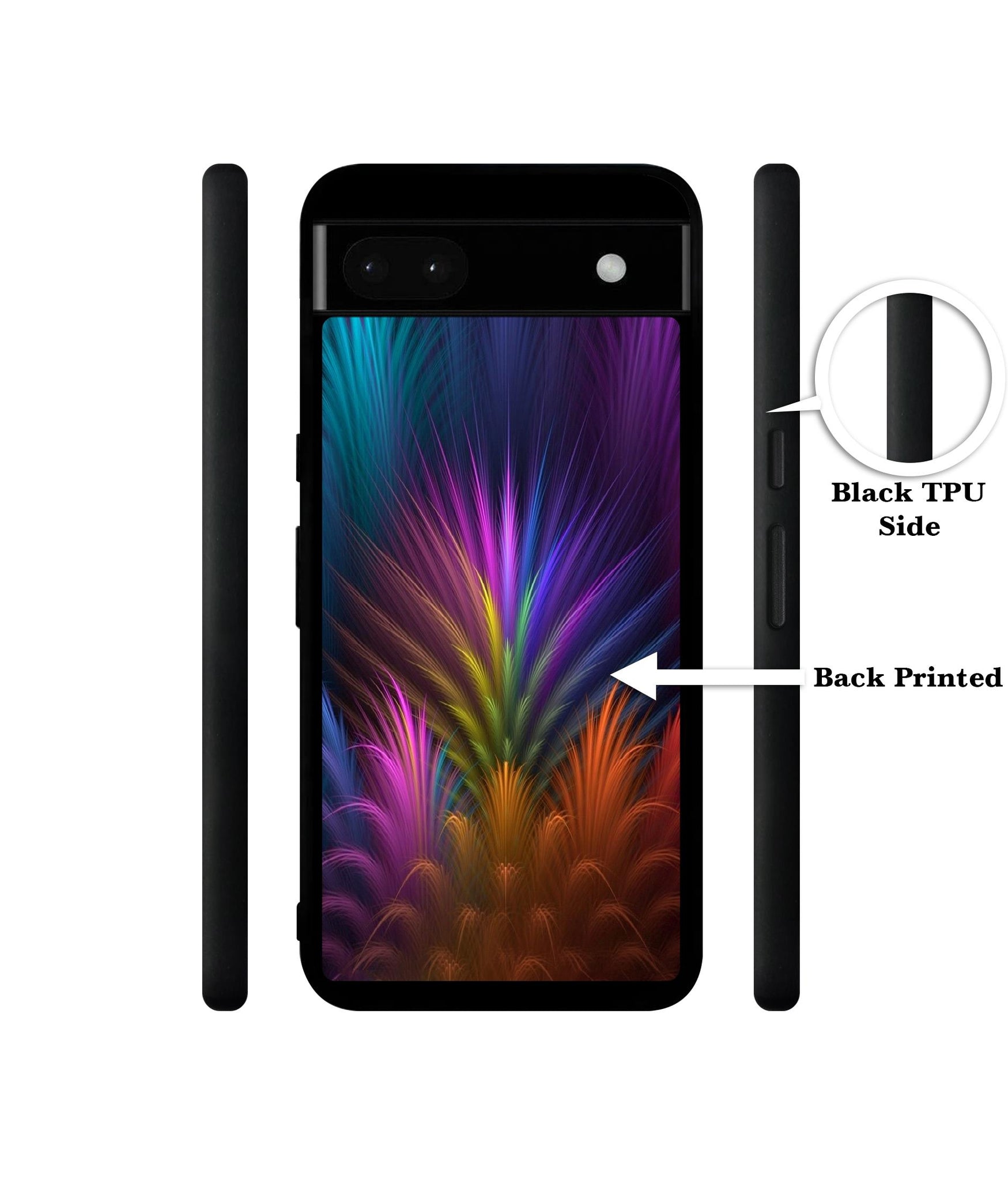 Multicoloured Designer 2D Printed Back Case Cover for Google Pixel 6a 5G