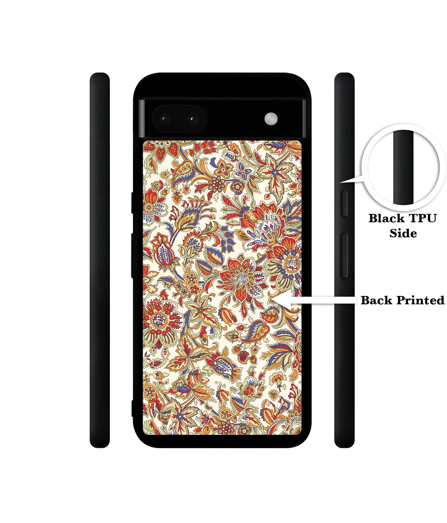 Floral Designer 2D Printed Back Case Cover for Google Pixel 6a 5G