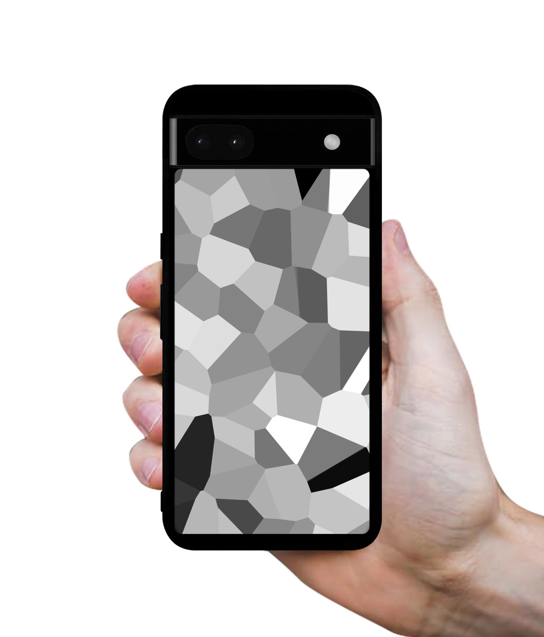 Black & White Mathematical Shape Designer 2D Printed Back Case Cover for Google Pixel 6a 5G