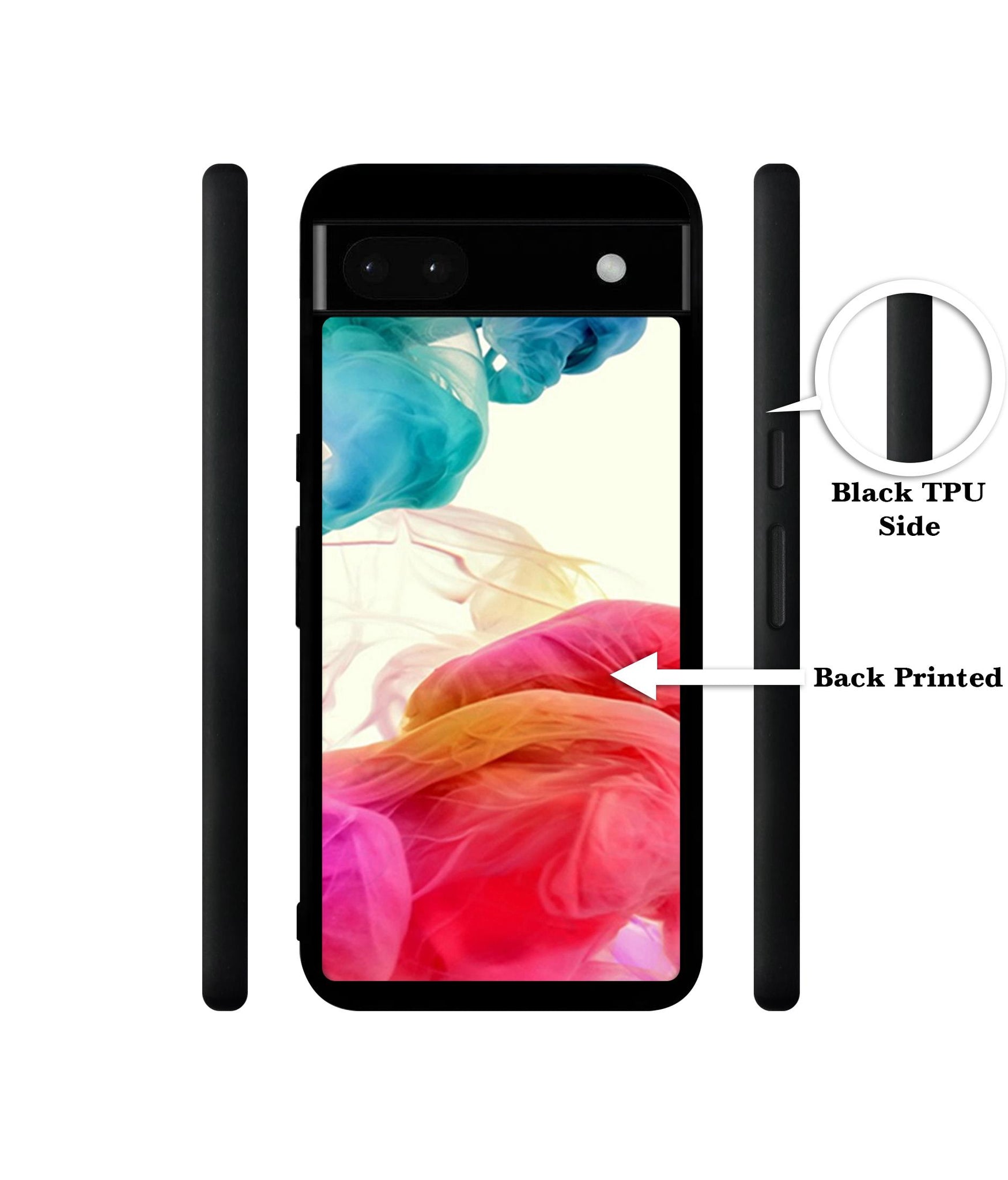 Colored Smoke Designer 2D Printed Back Case Cover for Google Pixel 6a 5G