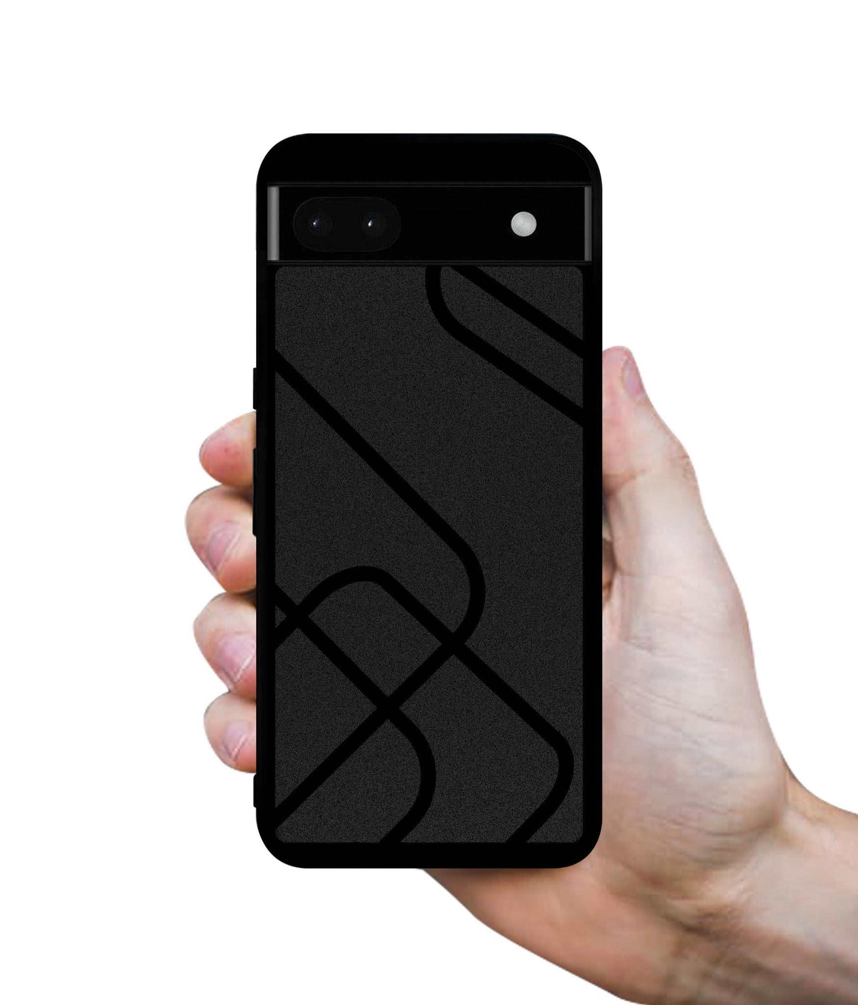 Zig-Zag Black Line Designer 2D Printed Back Case Cover for Google Pixel 6a 5G