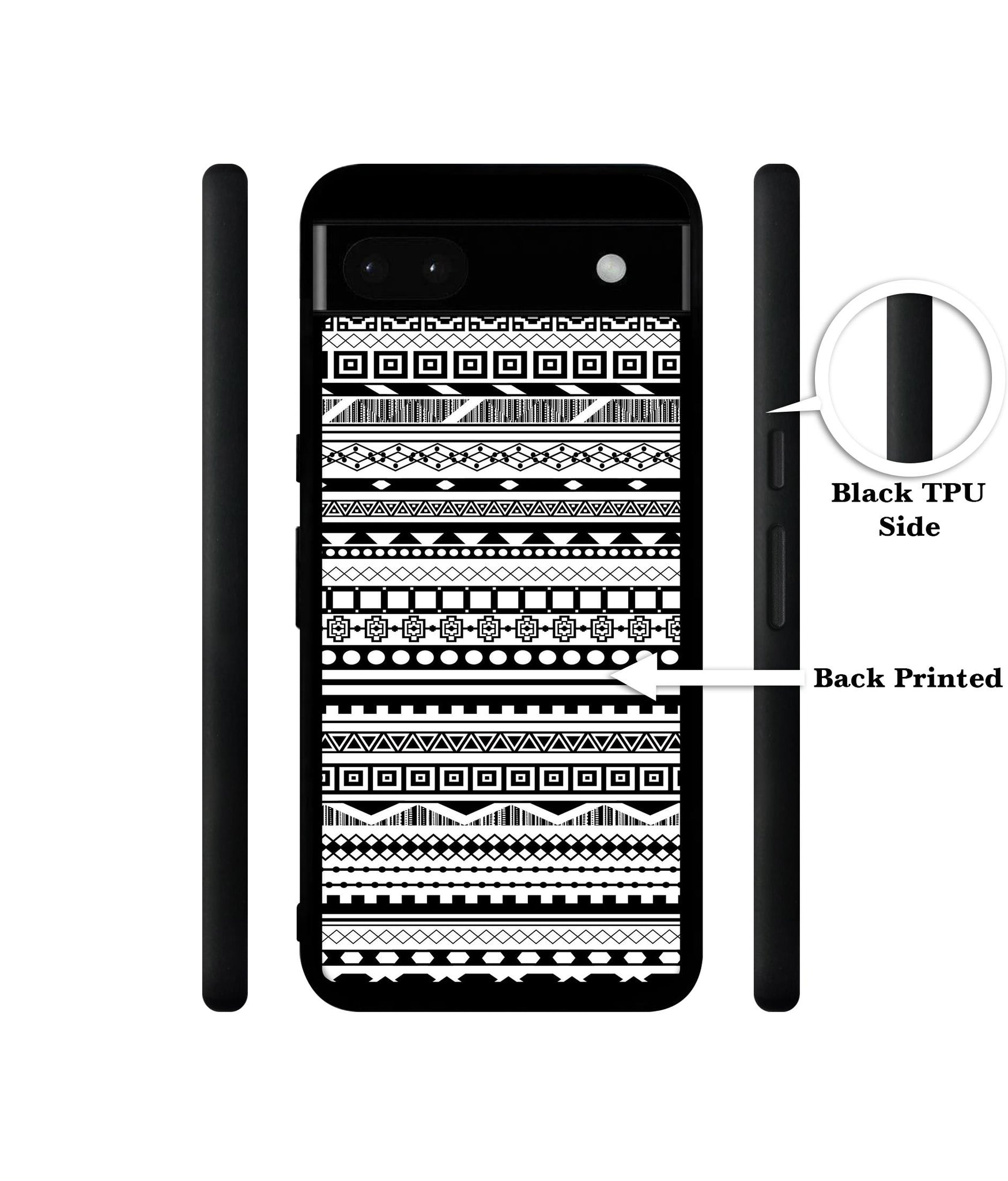 Black & White Patterns Designer 2D Printed Back Case Cover for Google Pixel 6a 5G