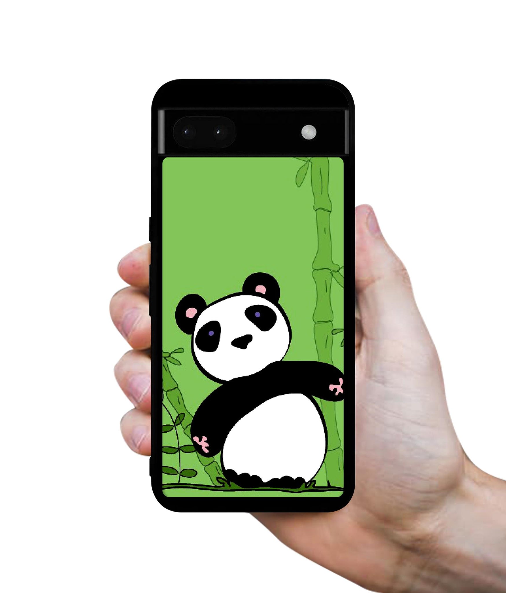 Panda with Bamboo Designer 2D Printed Back Case Cover for Google Pixel 6a 5G