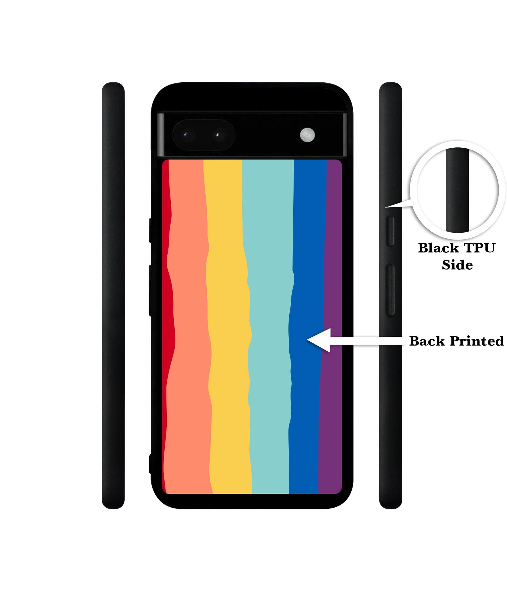Rainbow Designer 2D Printed Back Case Cover for Google Pixel 6a 5G