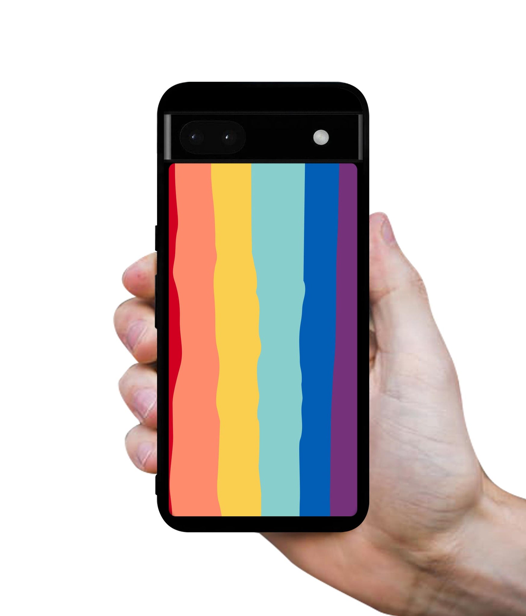 Rainbow Designer 2D Printed Back Case Cover for Google Pixel 6a 5G