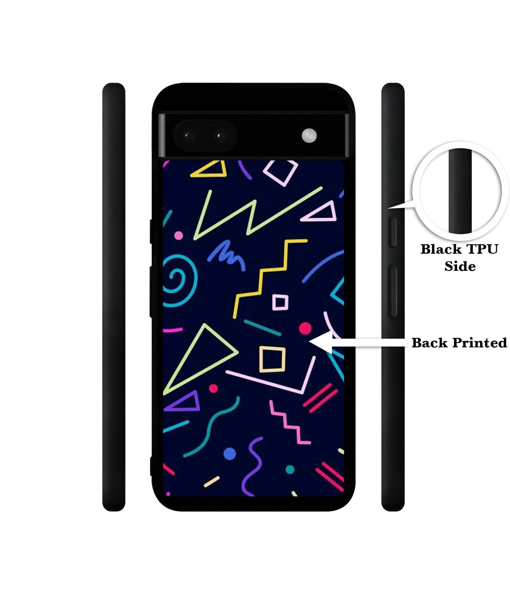 Retro Abstract Designer 2D Printed Back Case Cover for Google Pixel 6a 5G