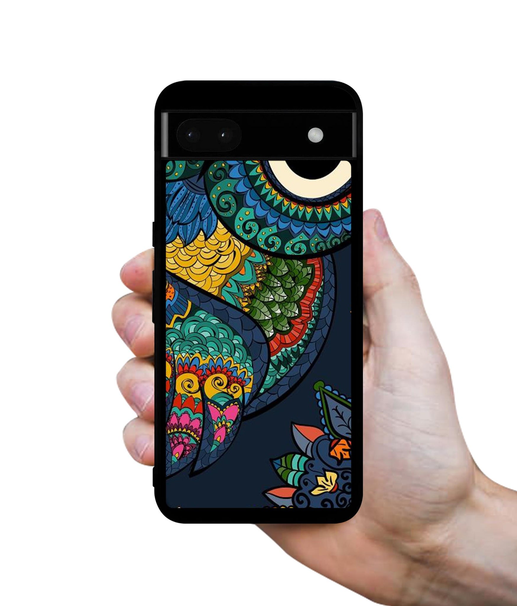 Owl Illustration Designer 2D Printed Back Case Cover for Google Pixel 6a 5G