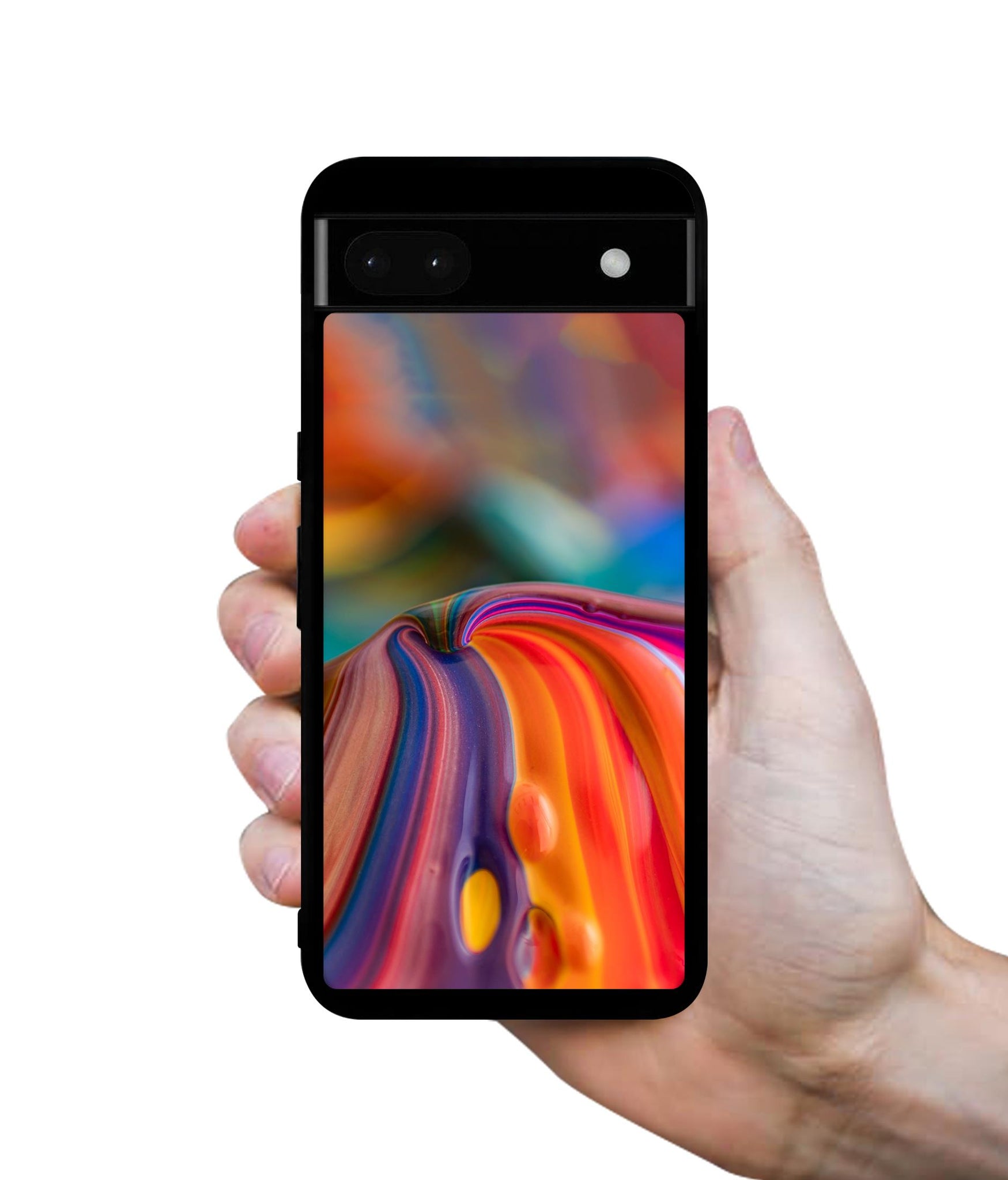 Rainbow Colors Designer 2D Printed Back Case Cover for Google Pixel 6a 5G
