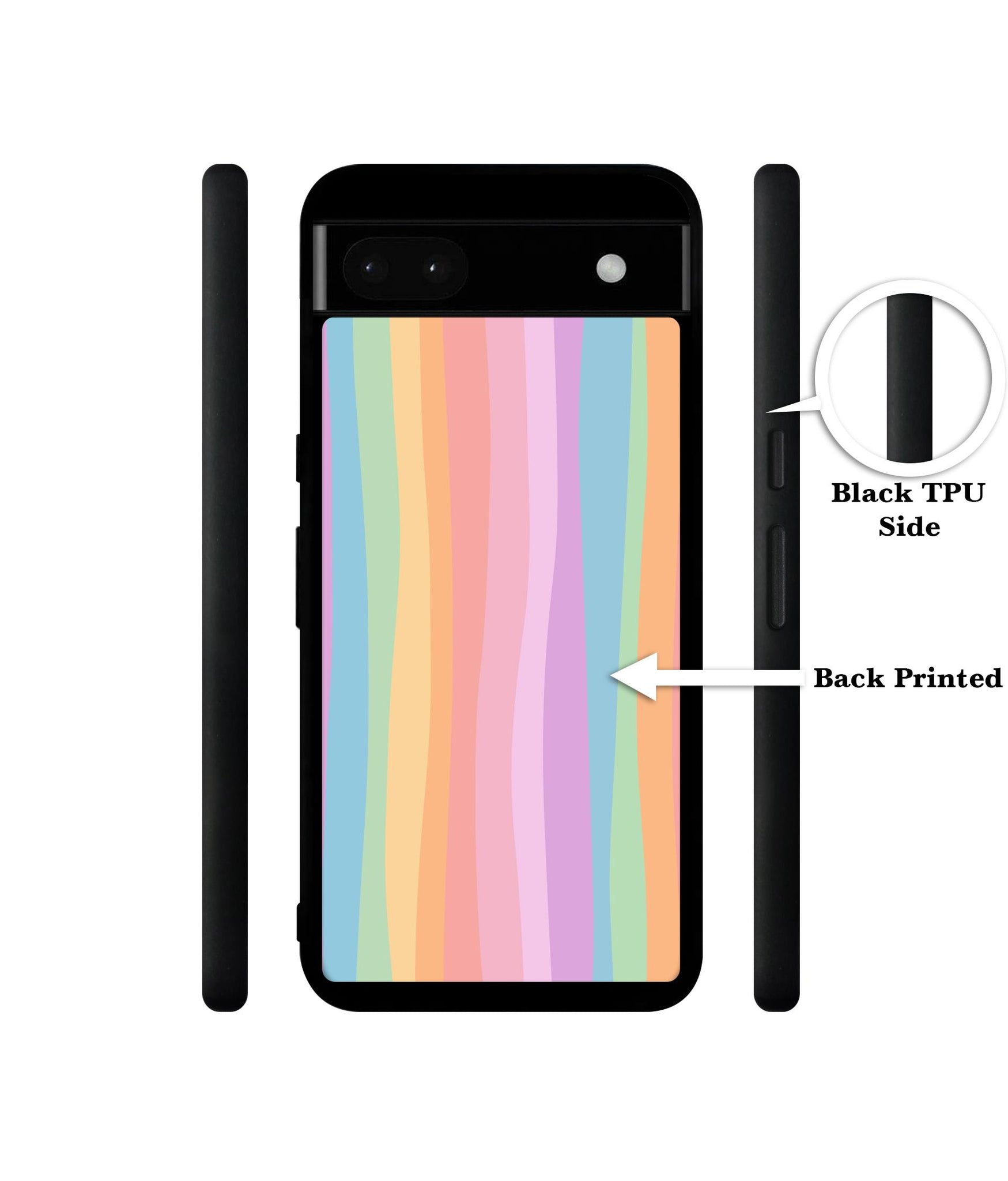 Cool Rainbow Designer 2D Printed Back Case Cover for Google Pixel 6a 5G