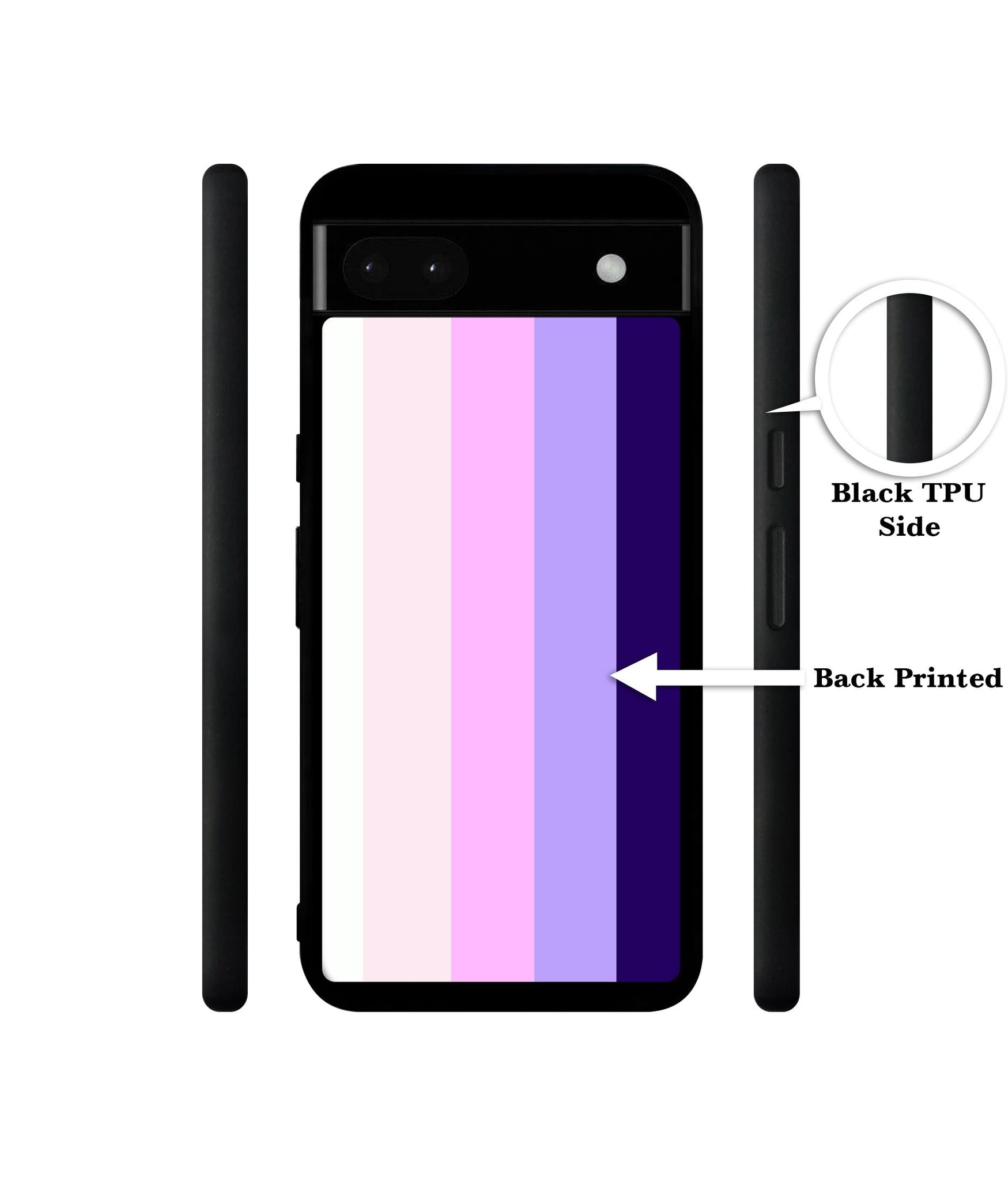 Pink and Purple Lines Designer 2D Printed Back Case Cover for Google Pixel 6a 5G