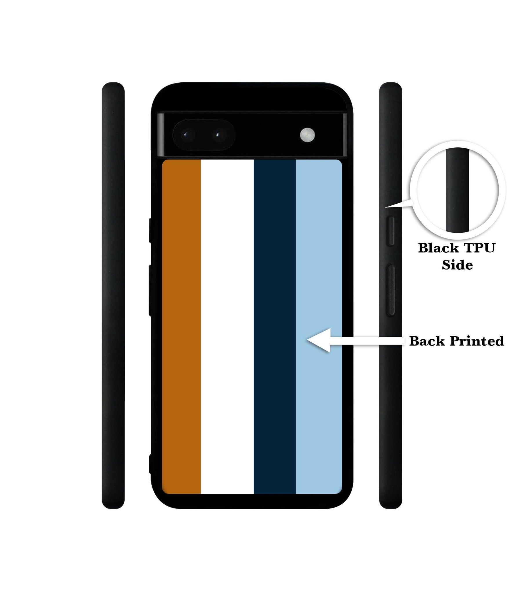 Color Stripes Designer 2D Printed Back Case Cover for Google Pixel 6a 5G
