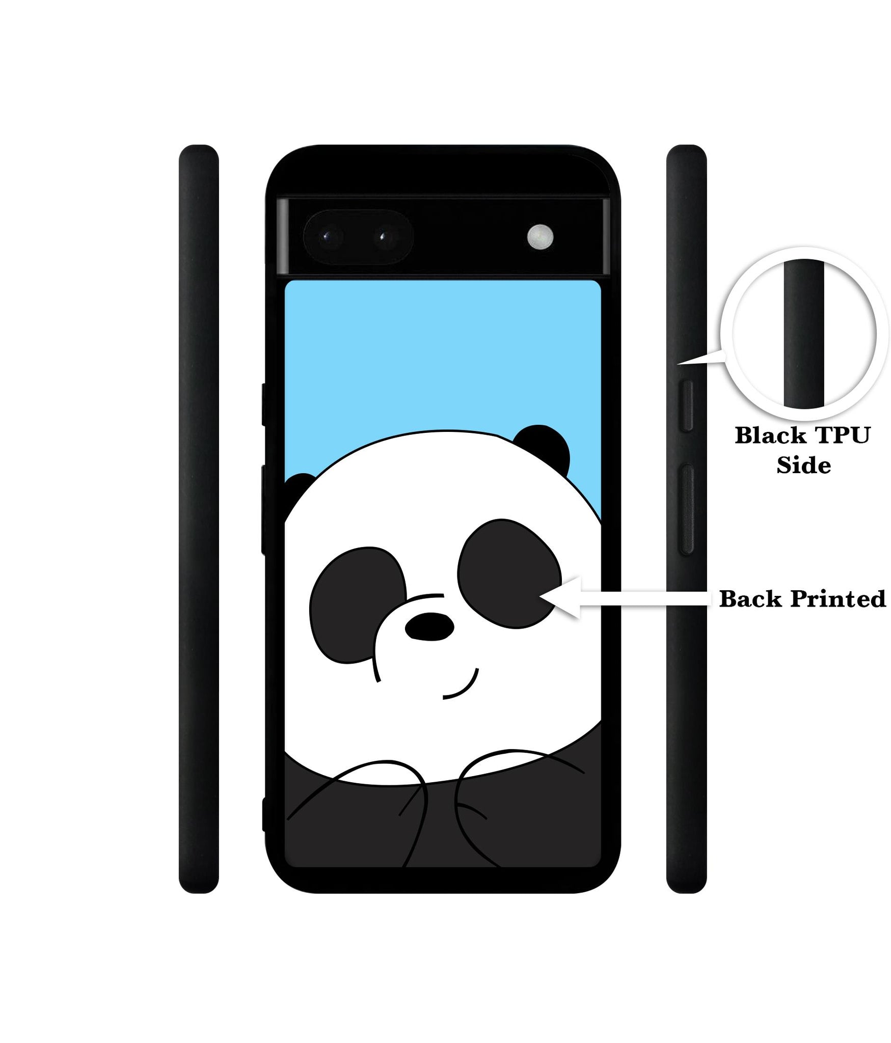 Cute Panda Designer 2D Printed Back Case Cover for Google Pixel 6a 5G