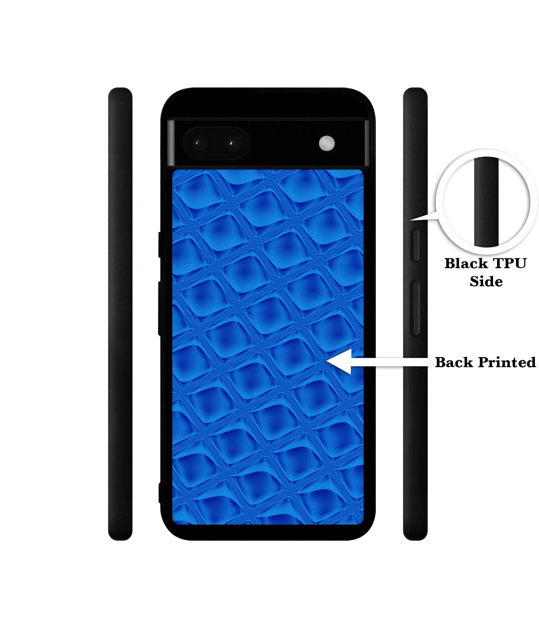 Blue Diamond Designer 2D Printed Back Case Cover for Google Pixel 6a 5G