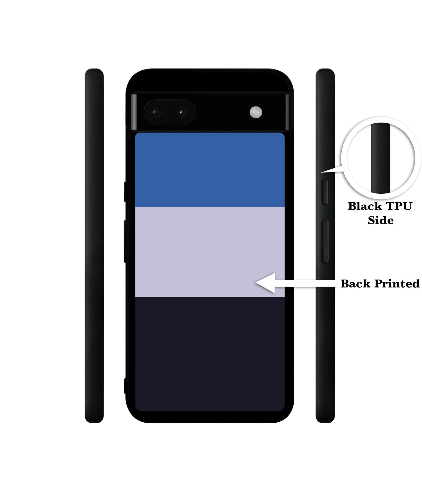 Three Color Stripes Designer 2D Printed Back Case Cover for Google Pixel 6a 5G