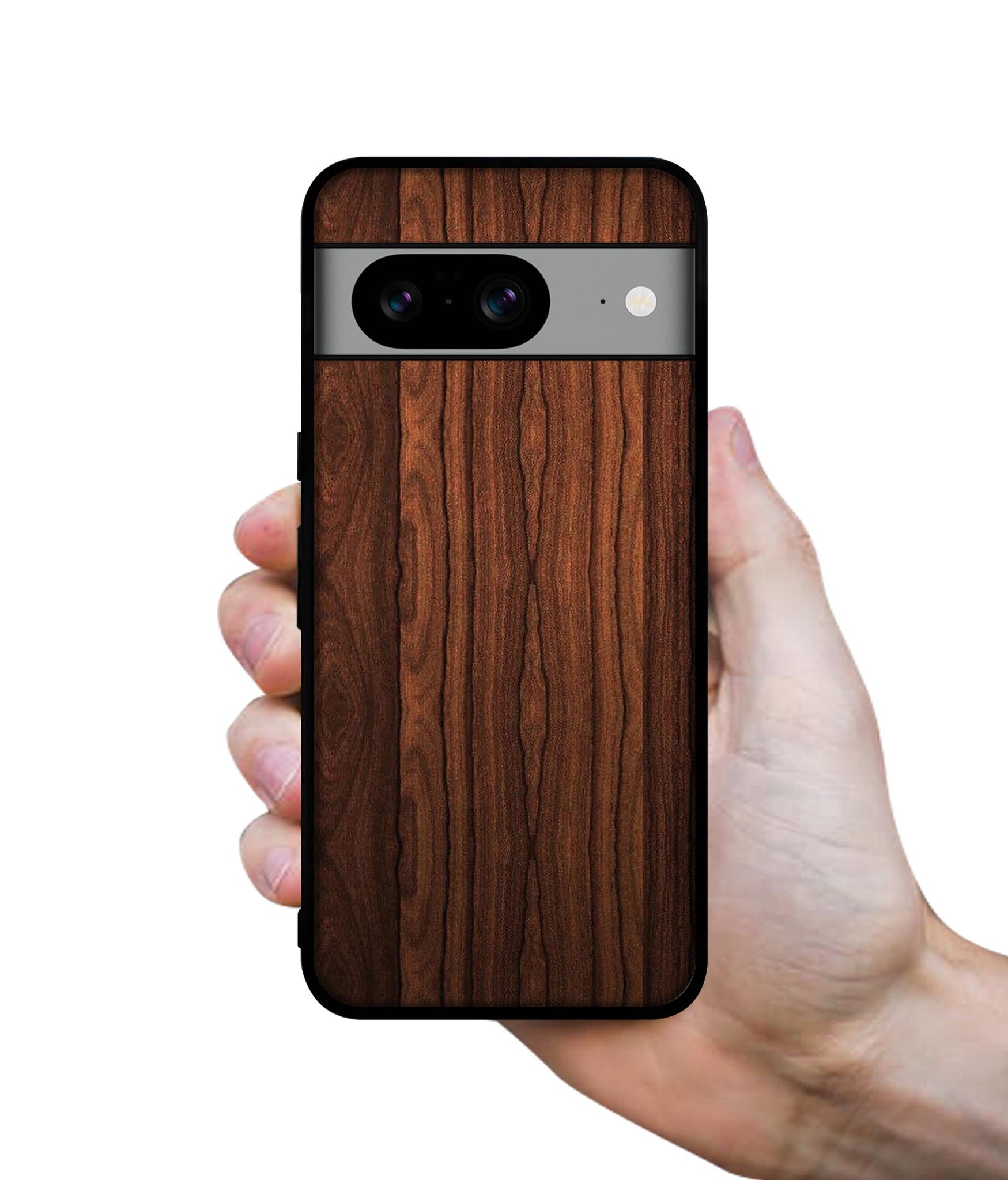 Brown Wooden Texture Designer 2D Printed Back Case Cover for Google Pixel 8 5G