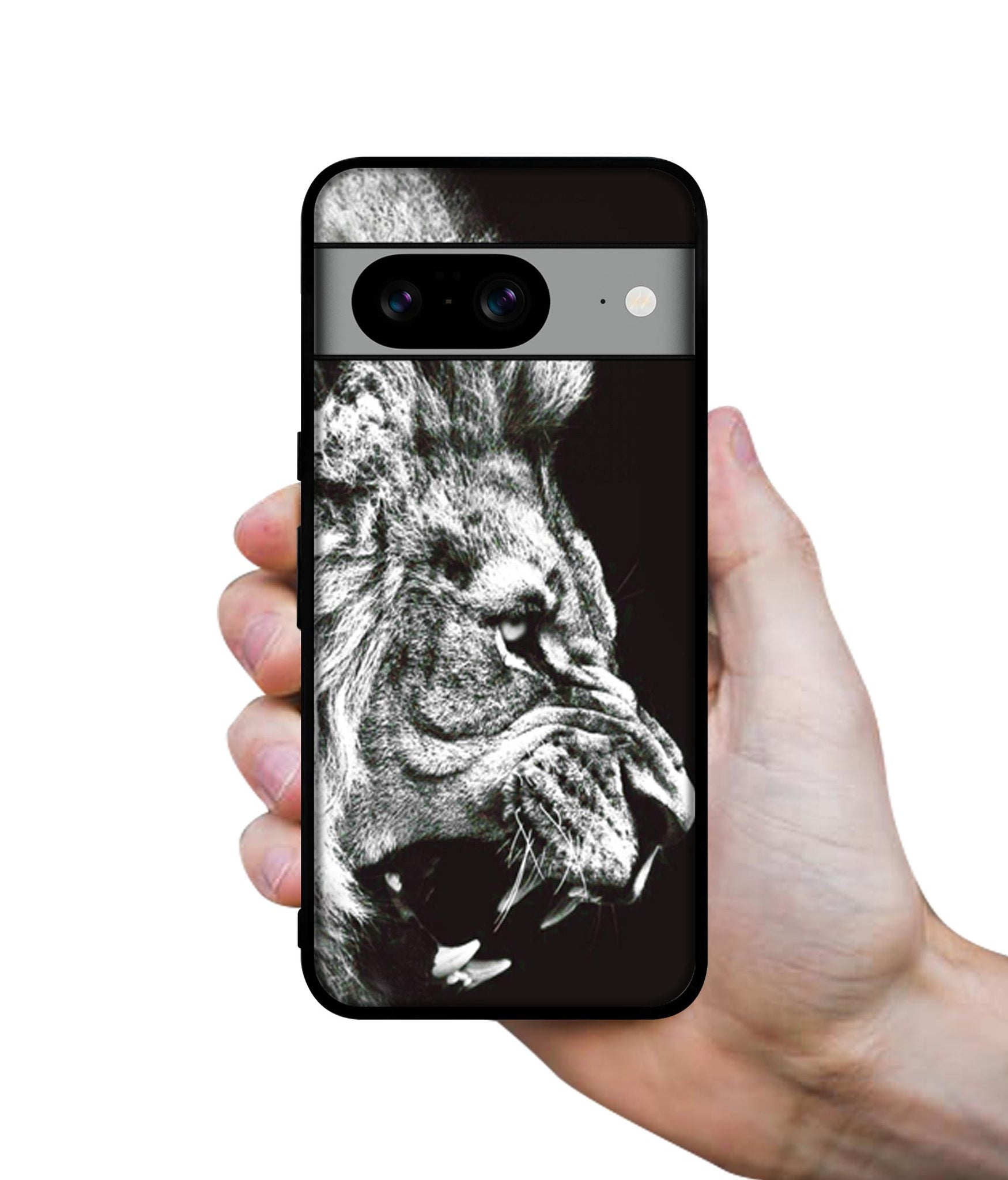 Angry Lion Designer 2D Printed Back Case Cover for Google Pixel 8 5G