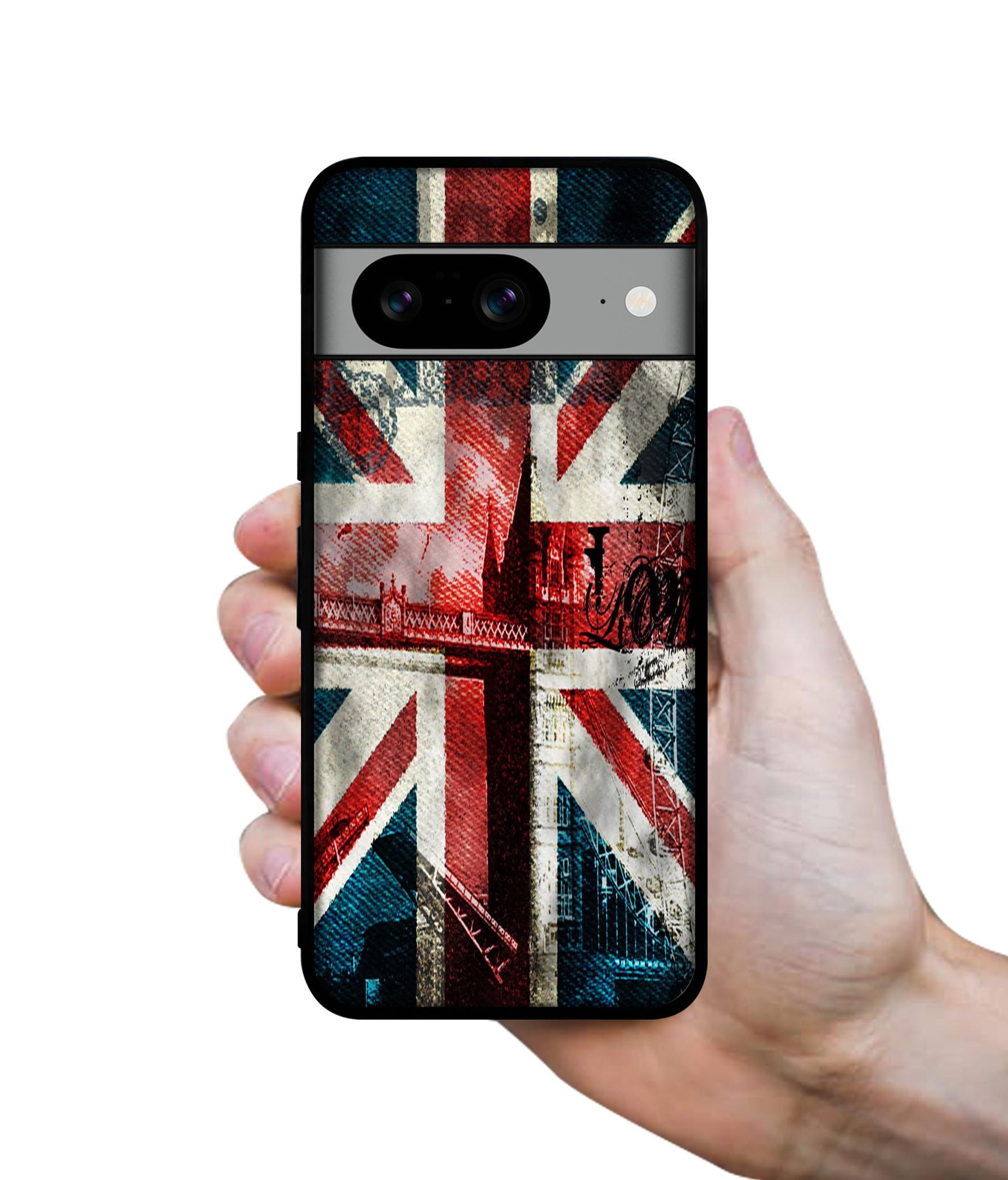 London Flag wallpaper Designer 2D Printed Back Case Cover for Google Pixel 8 5G