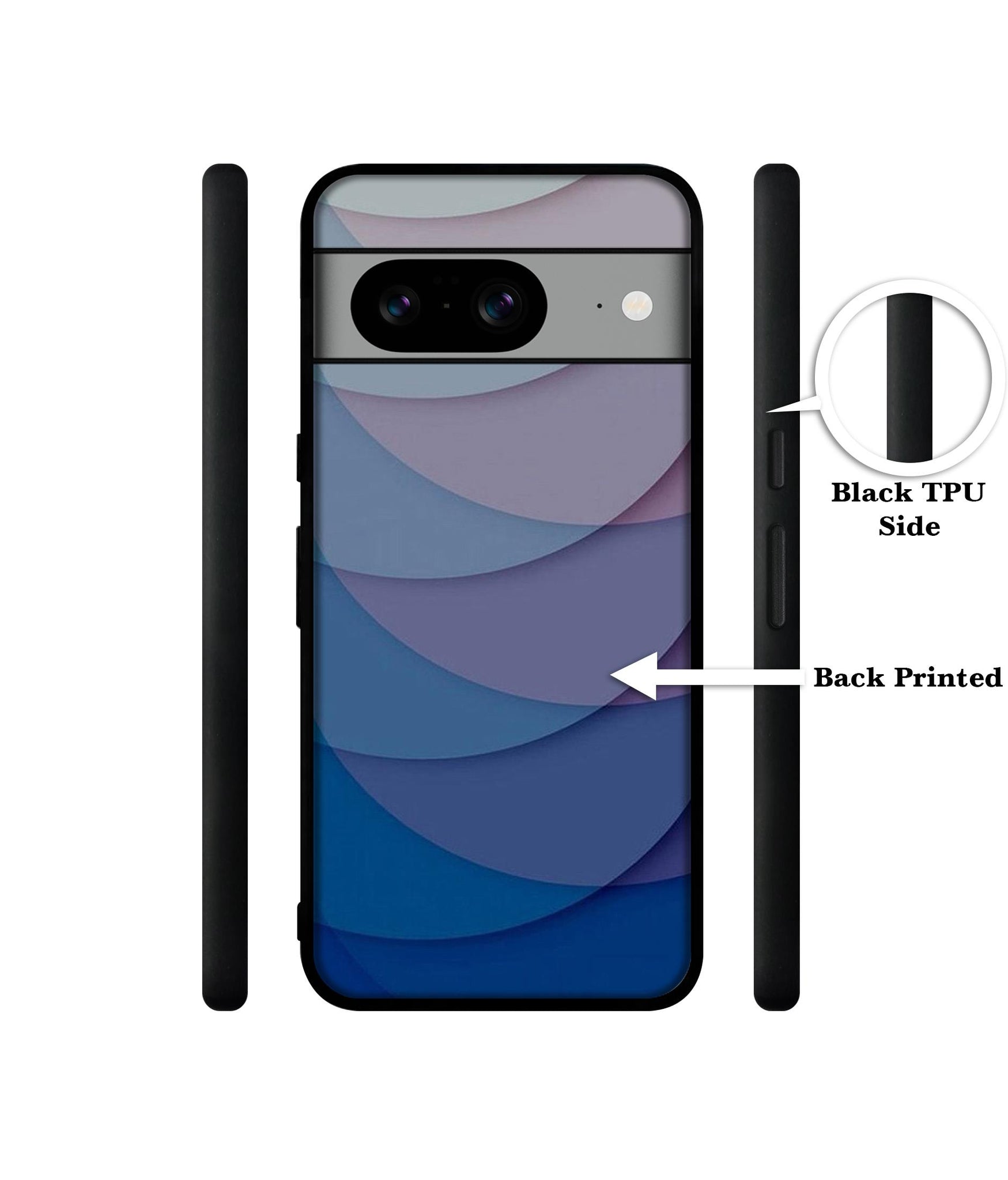 Waves Pattern Print Designer 2D Printed Back Case Cover for Google Pixel 8 5G