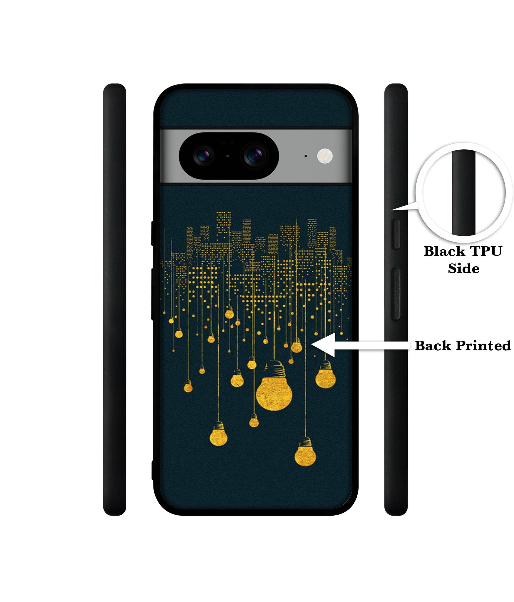 City Light Pattern Designer 2D Printed Back Case Cover for Google Pixel 8 5G