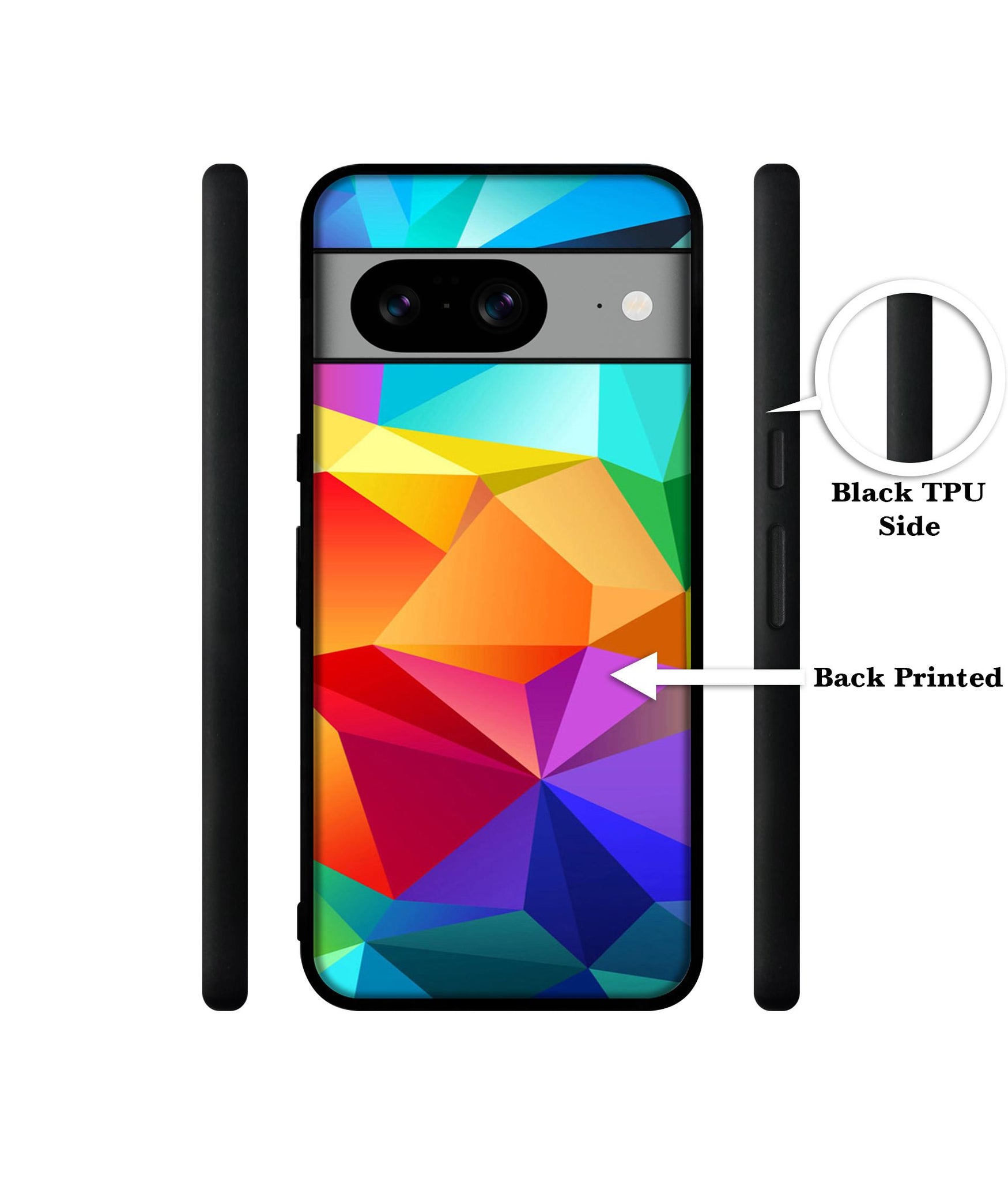 Colorful Pattern Designer 2D Printed Back Case Cover for Google Pixel 8 5G
