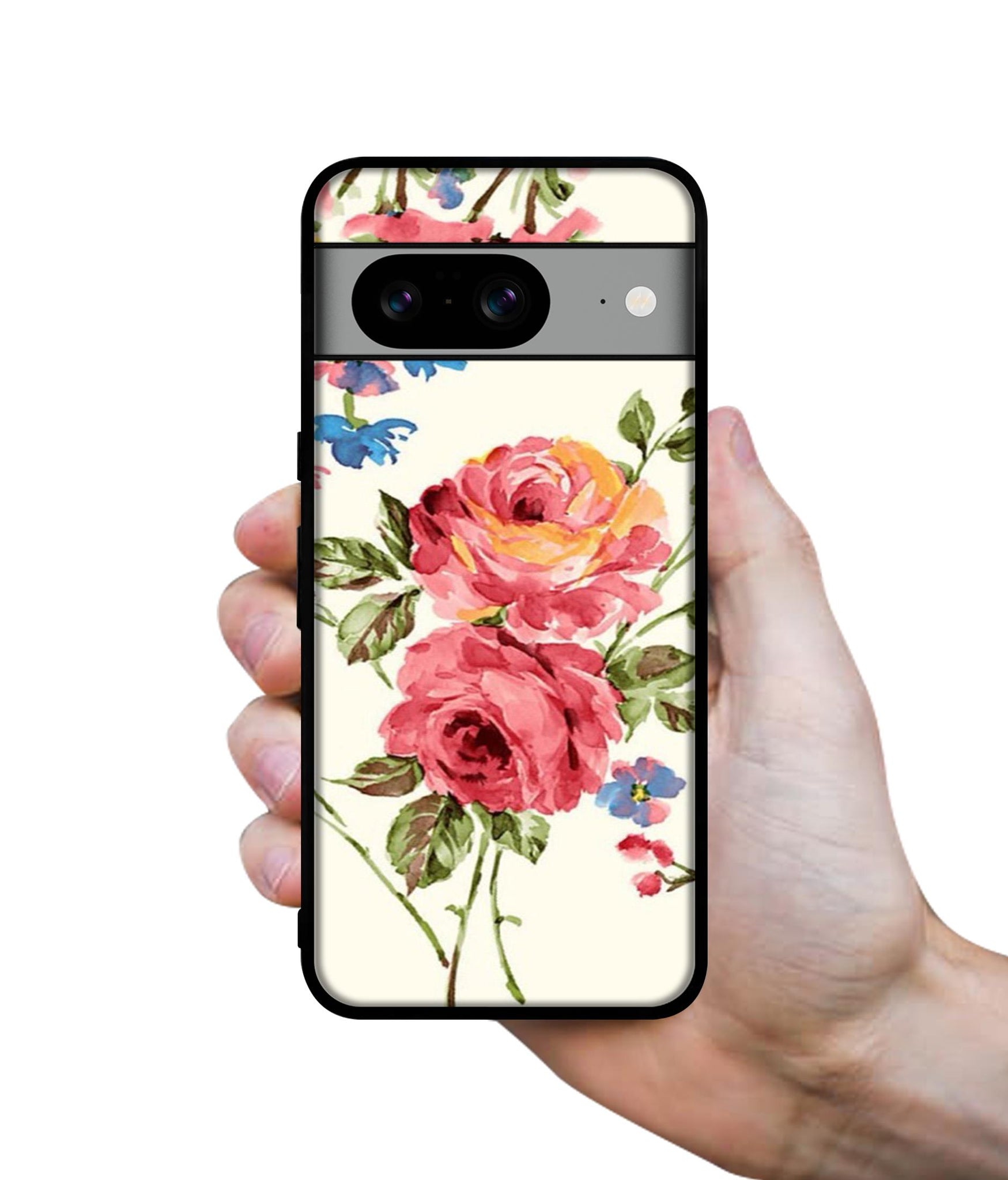Vintage Painting Flower Designer 2D Printed Back Case Cover for Google Pixel 8 5G