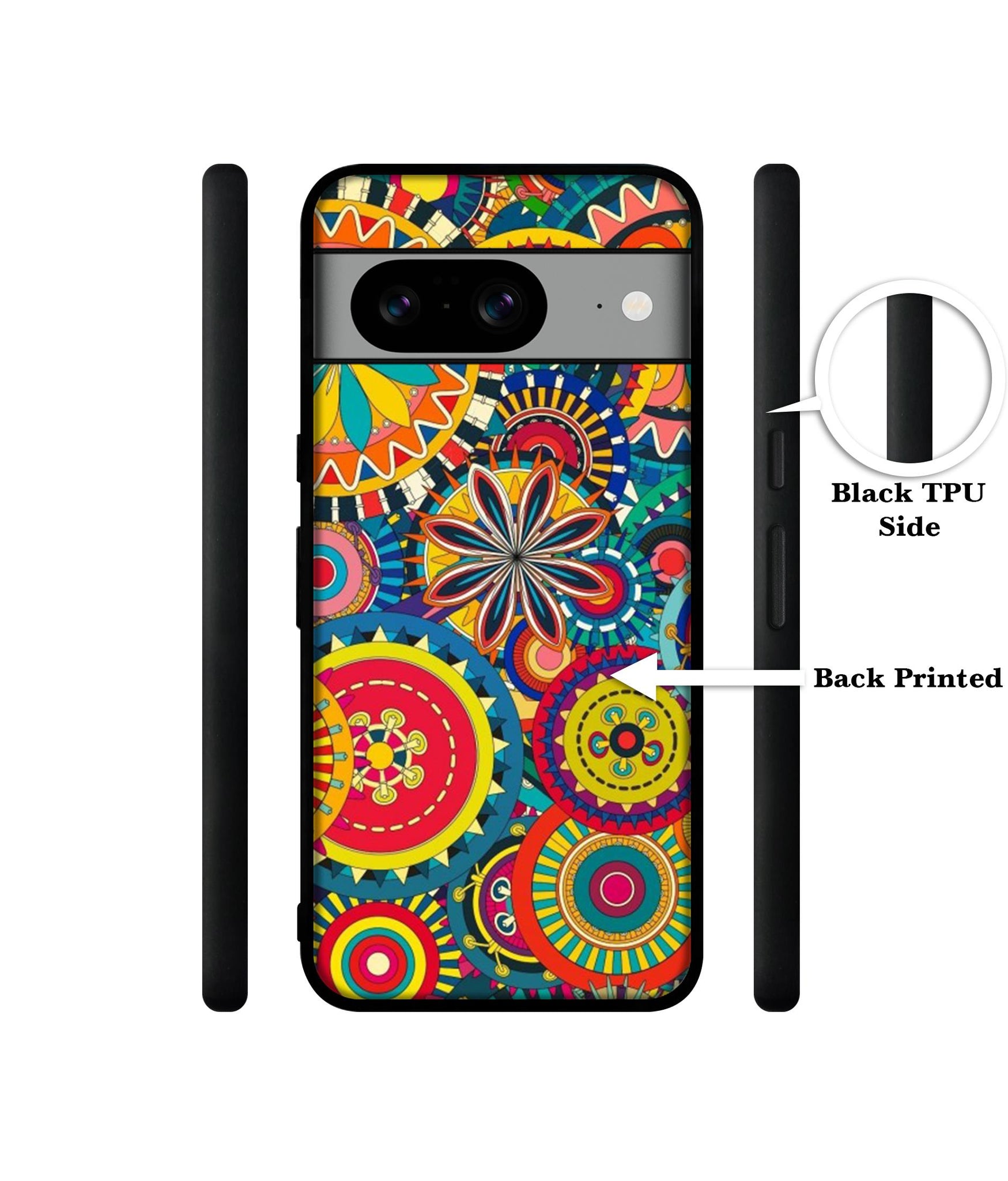 Ring Pattern Print Designer 2D Printed Back Case Cover for Google Pixel 8 5G