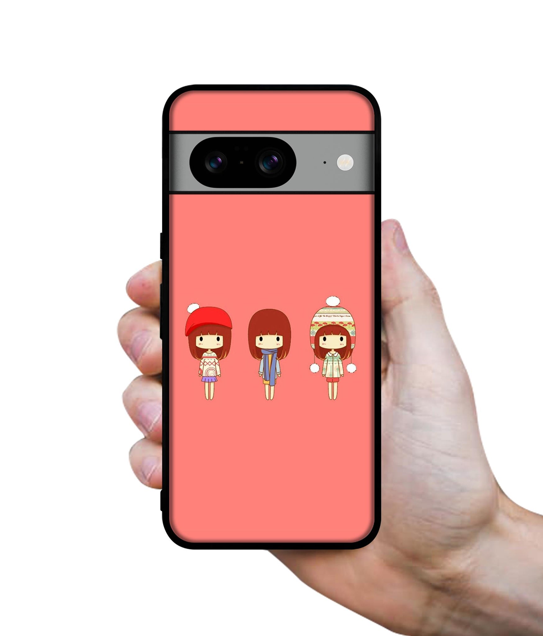 Cute Girls Designer 2D Printed Back Case Cover for Google Pixel 8 5G